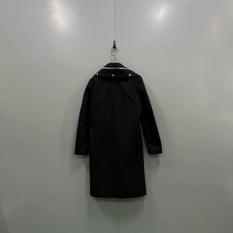 Givenchy Givenchy Black Collar Zip Long Coat, Size 46 / 38 Size US L / EU 52-54 / 3 - 2 Thumbnail