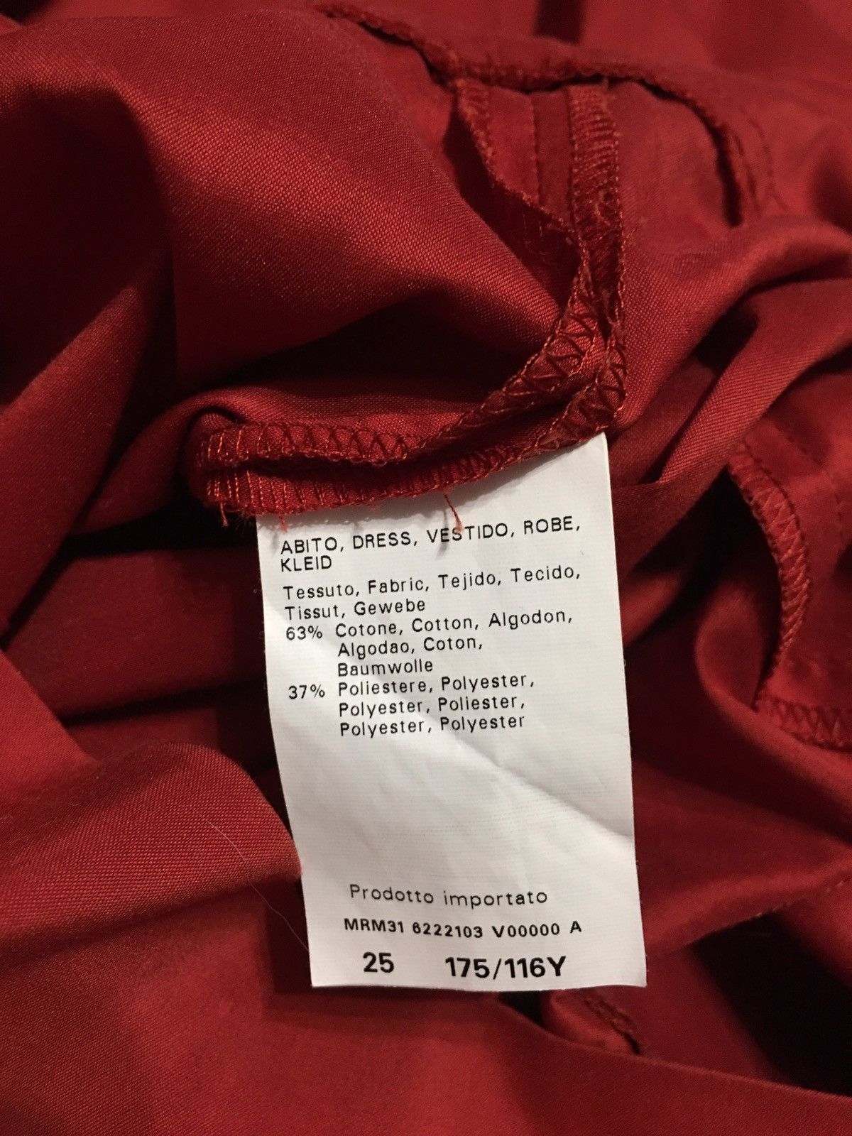 Other MARINA RINALDI Red Cotton Plus Size 25 US W16 Size XXL / US 16-18 / IT 52-54 - 9 Thumbnail