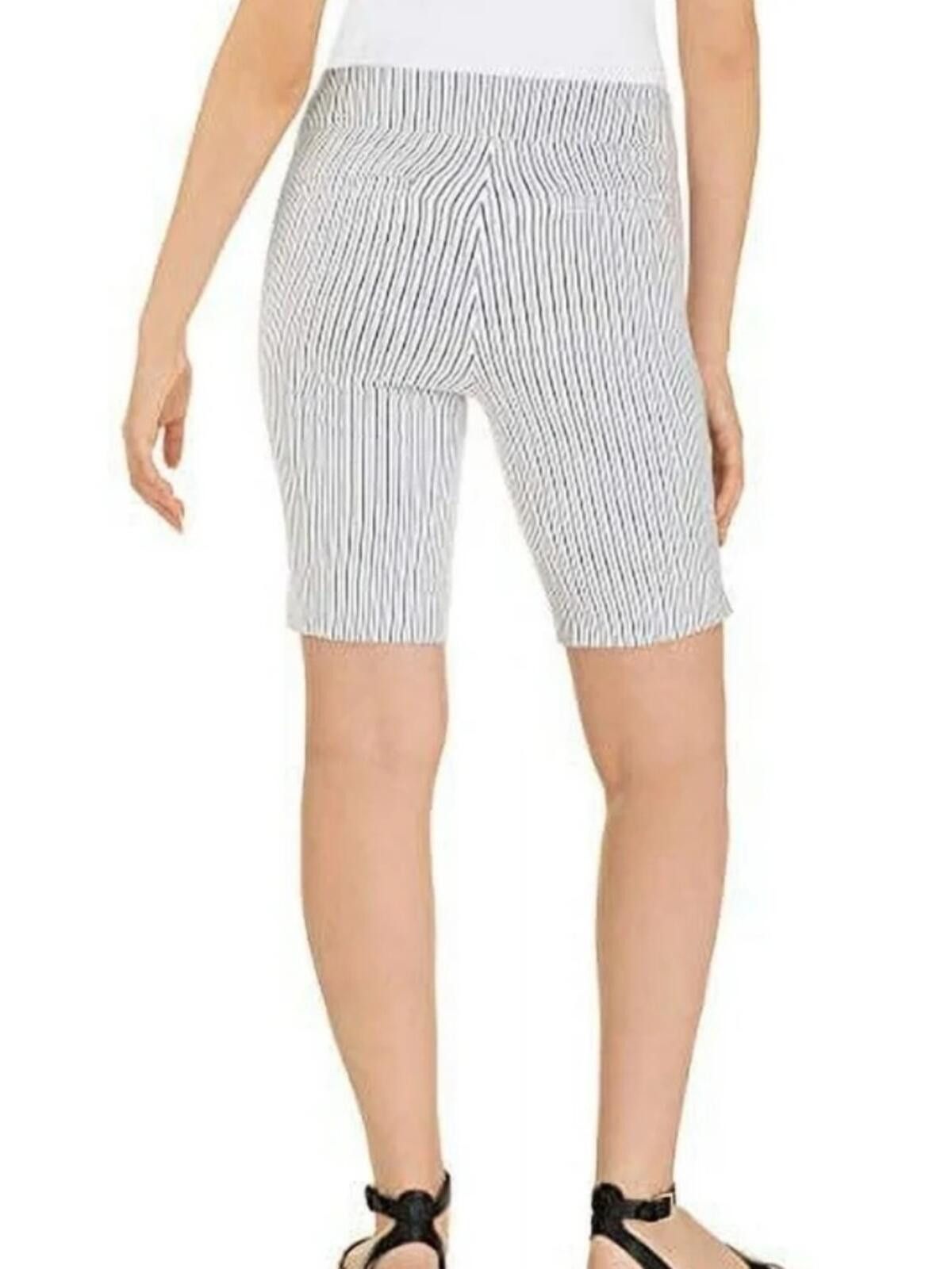 Other Hilary Radley / Stripe Bermuda Shorts / Blue White Striped Size 32" / US 10 / IT 46 - 10 Thumbnail