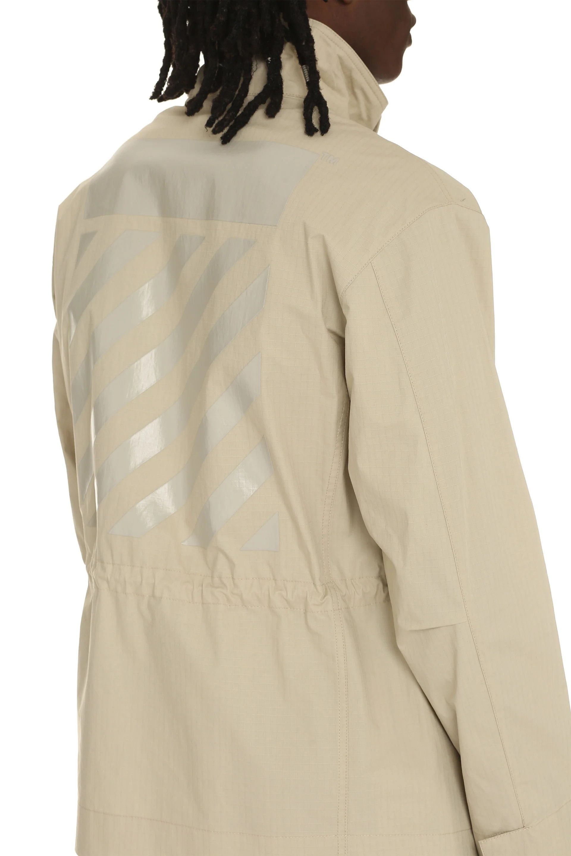 Off-White o1y0225 Turtleneck Jacket in Beige Size US M / EU 48-50 / 2 - 5 Thumbnail