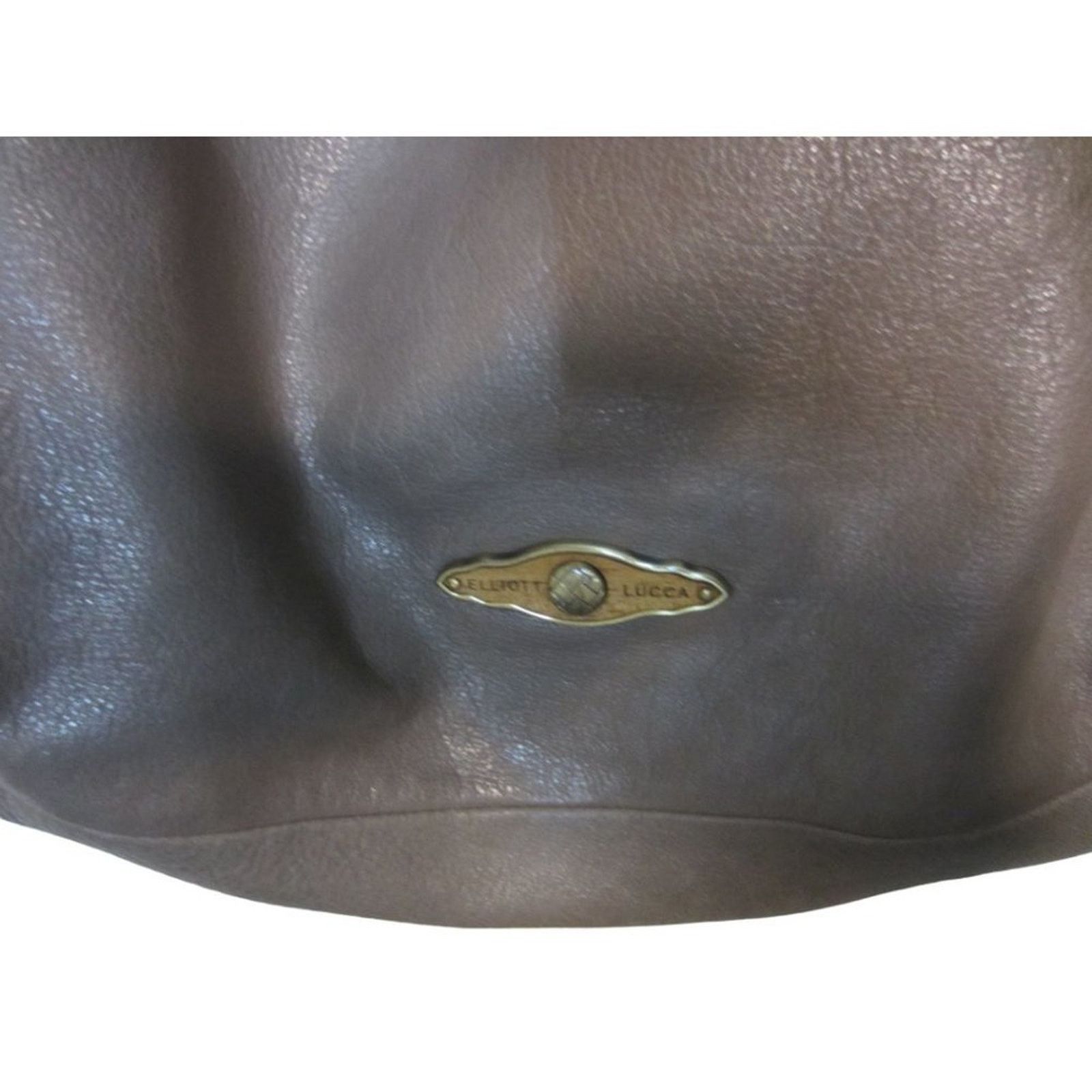 Elliott Boho Chic Slouchy Brown Leather Hobo Shoulder Bag Size ONE SIZE - 3 Thumbnail
