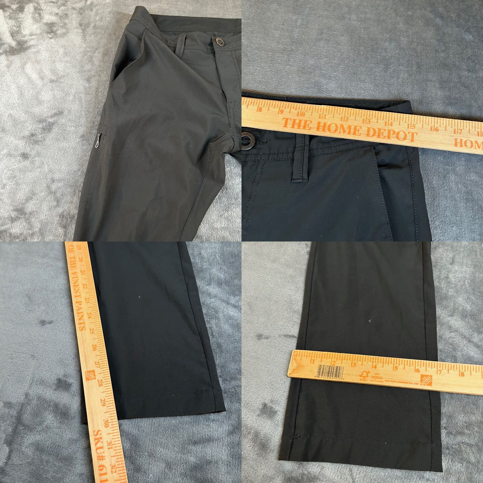 Volcom Volcom Black Casual Pants Straight Leg Everyday Flat Front Stretch Mens 28x30" Size US 28 / EU 44 - 8 Thumbnail