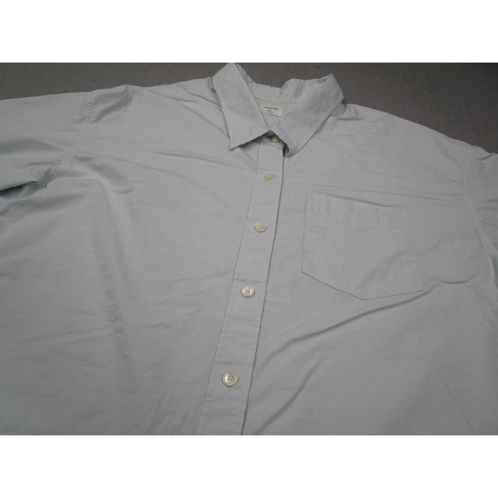 Vintage VINTAGE Wilfred Free Shirt Women Medium Blue Casual Button-Up Cotton Relaxed Fit Short Sleeve Size M / US 6-8 / IT 42-44 - 2 Thumbnail