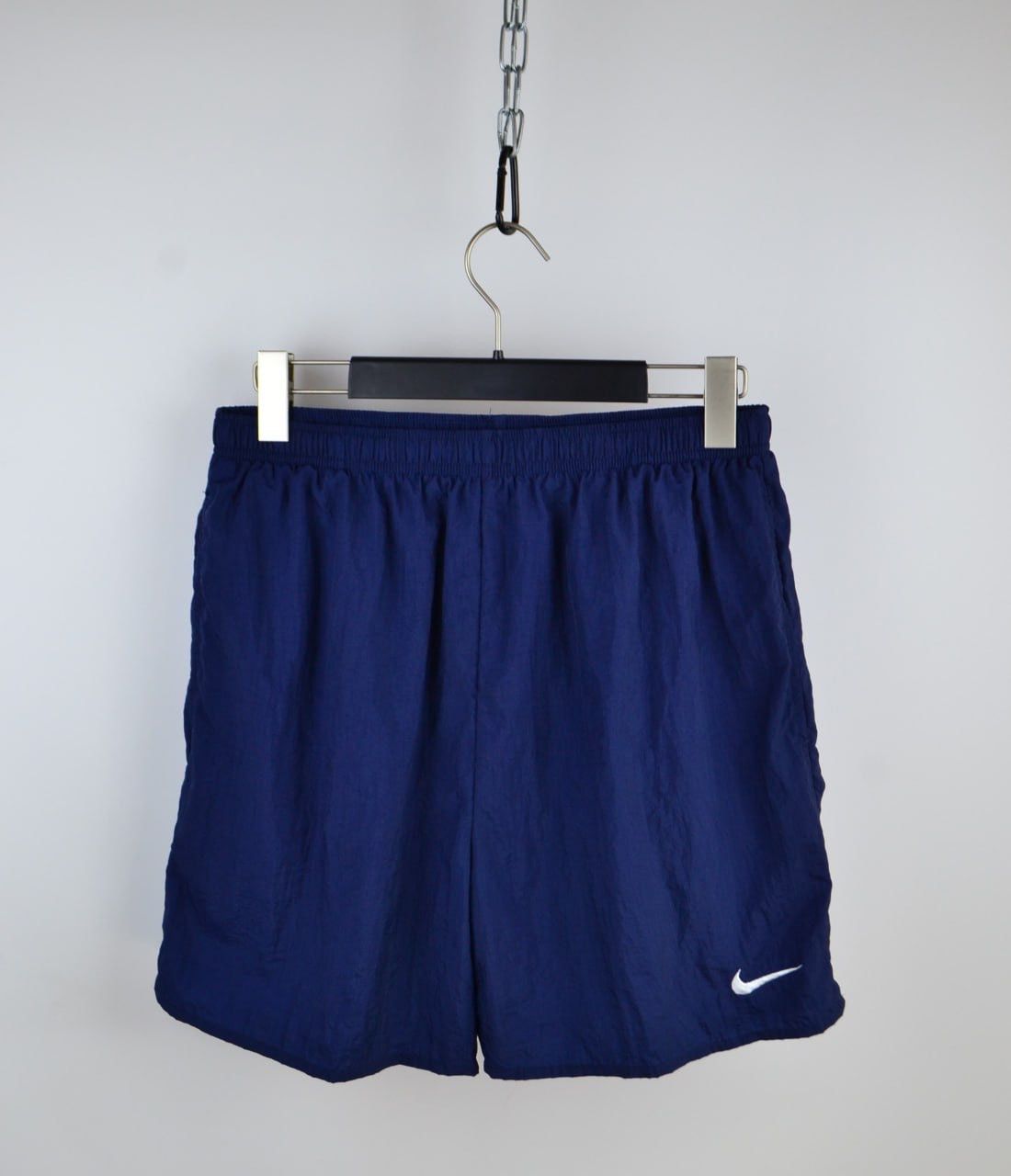 Nike × Vintage Nike Vintage Shorts Blue Big Logo Size L Size US 34 / EU 50 - 2 Thumbnail