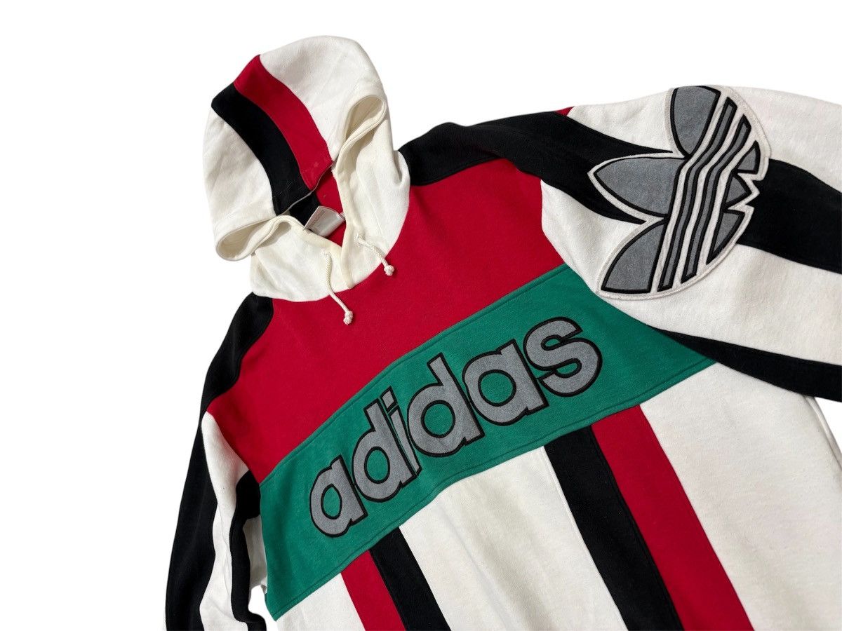 Adidas 🔥Rare Vintage 90s Adidas Descente Spellout Hoodie Big Logo Size US M / EU 48-50 / 2 - 12 Thumbnail