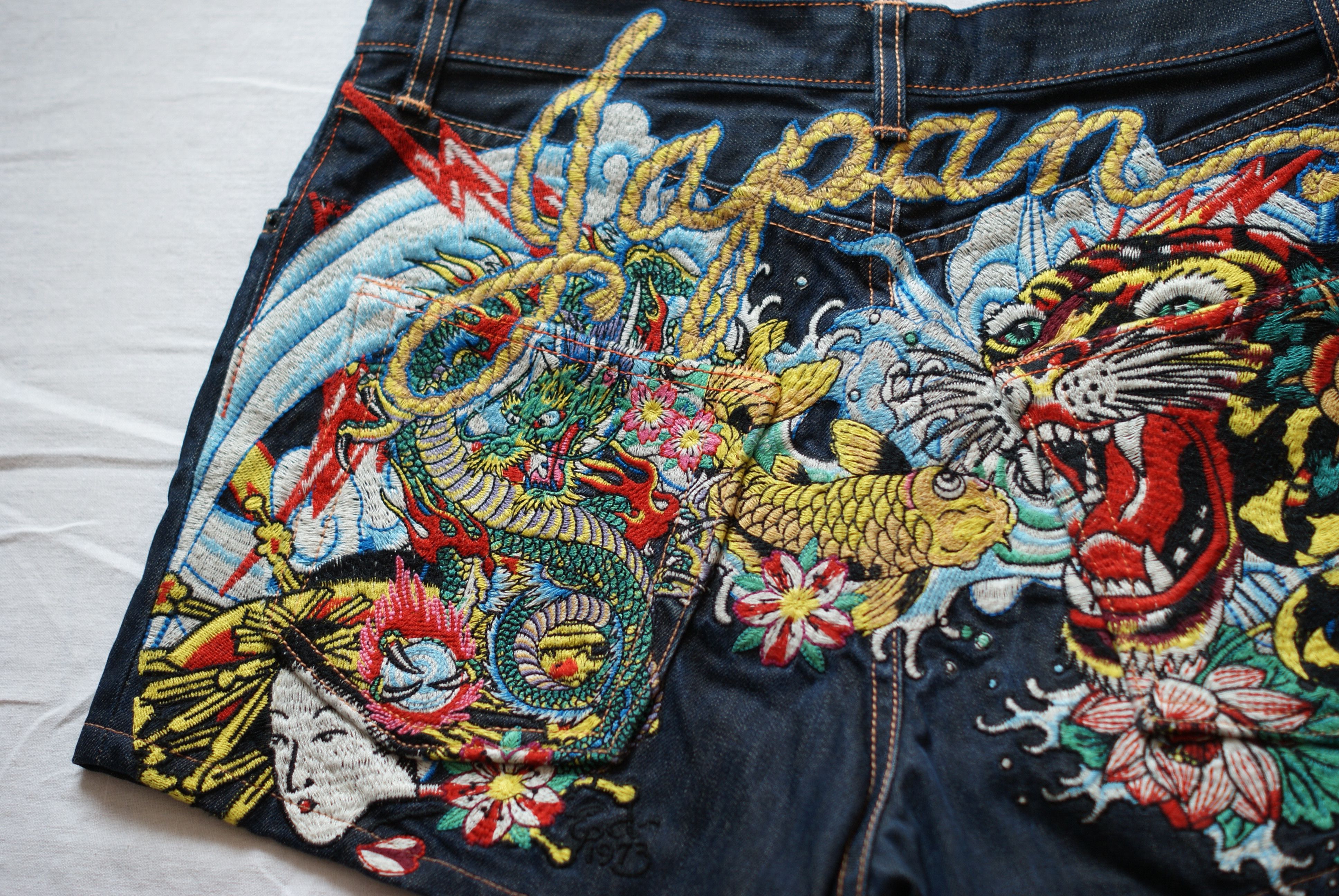 Christian Audigier Ed Hardy Christian Audigier Shorts 32 Japan Tiger Dragon Size 32" / US 10 / IT 46 - 5 Thumbnail