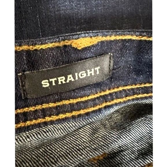Vintage G.H. Bass Co. Jeans Mens 38X32 Blue Dark Wash Straight Fit 5 Pockets Denim NEW Size US 38 / EU 54 - 4 Thumbnail