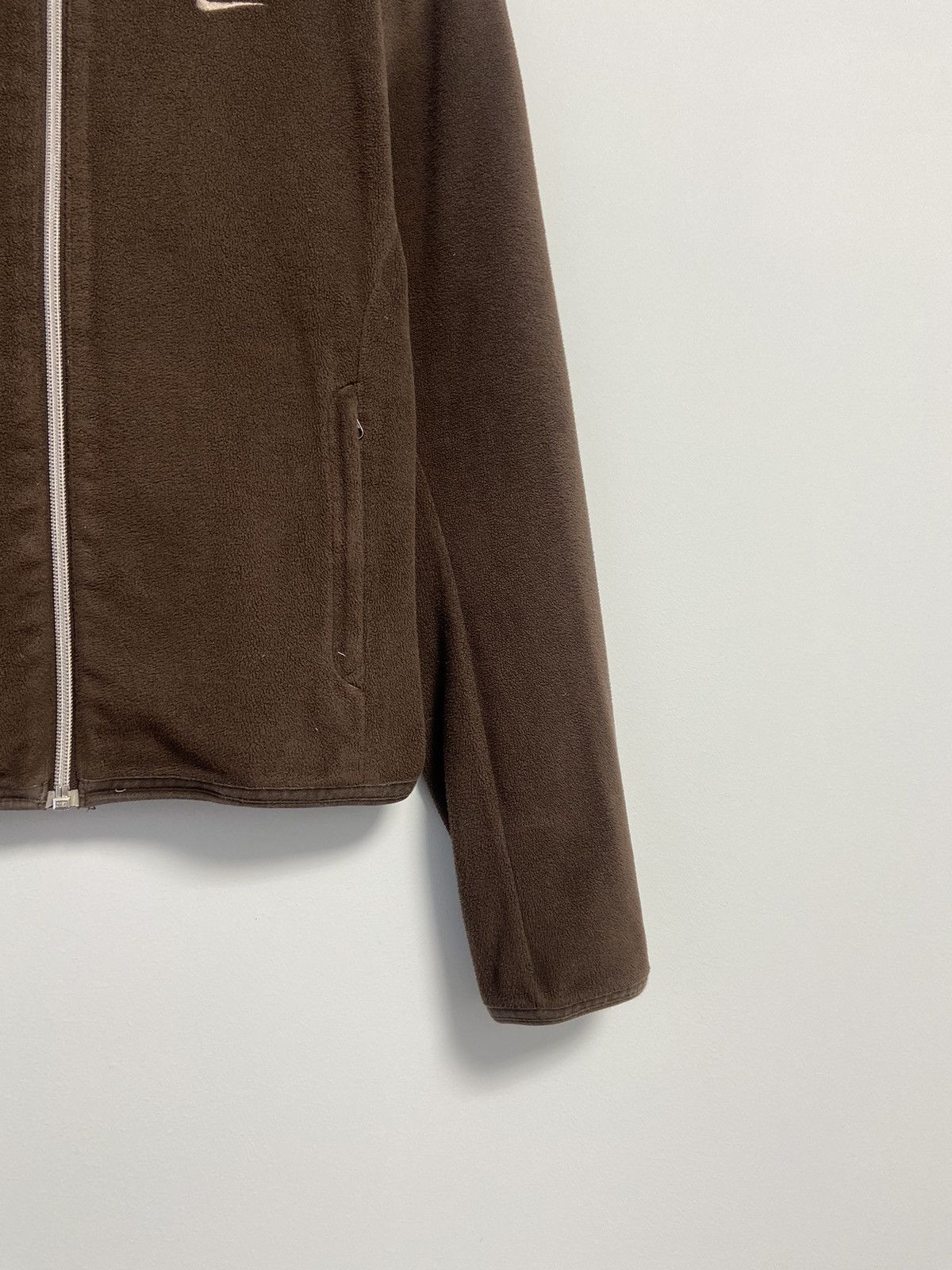 Vintage Nike Vintage Track Top Brown Style y2k Fleece Size M / US 6-8 / IT 42-44 - 3 Thumbnail