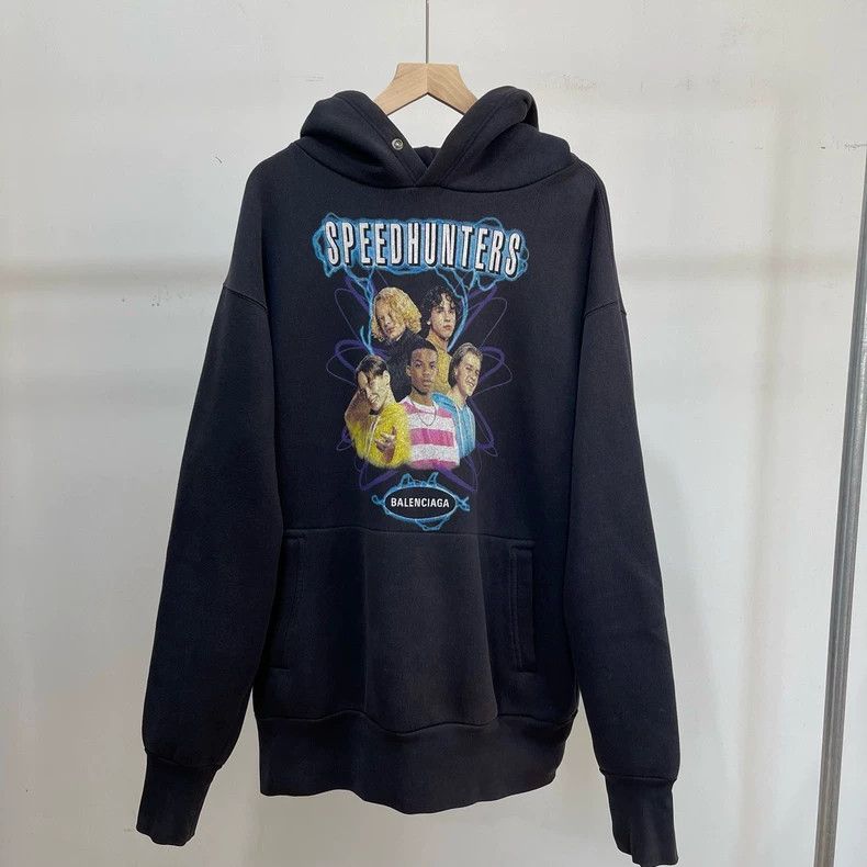 Balenciaga Balenciaga Band hoodie speed huters black Size US XS / EU 42 / 0 - 1 Thumbnail
