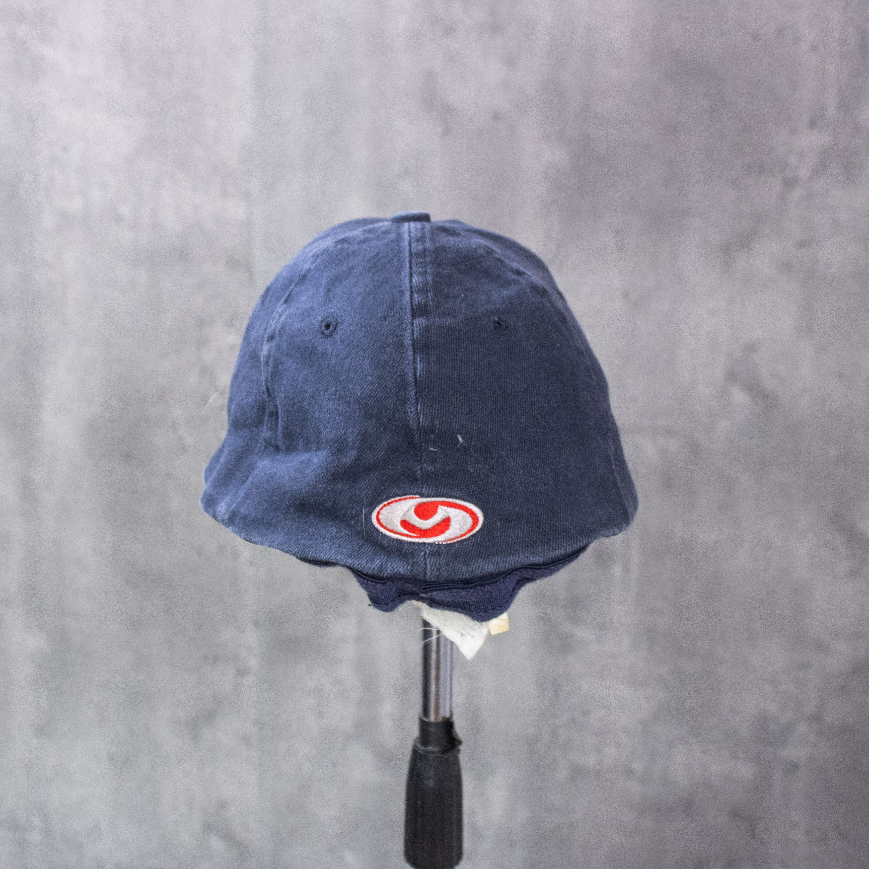 Japanese Brand Vintage 1990's Mission BMX Fitted Faded Denim Fitted Hat Size ONE SIZE - 4 Thumbnail