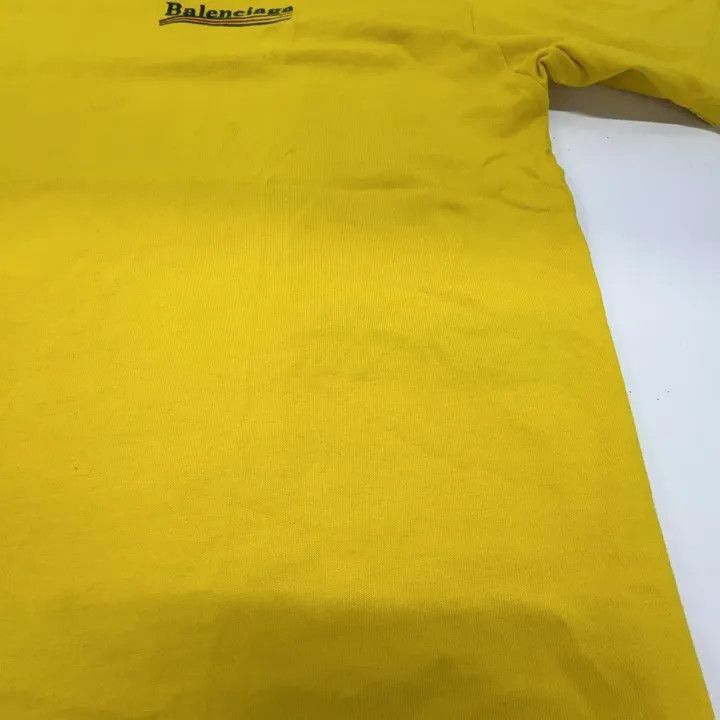 Balenciaga Balenciaga Balenciaga Logo Yellow Short Sleeve Tshirt -250 Size US S / EU 44-46 / 1 - 6 Thumbnail