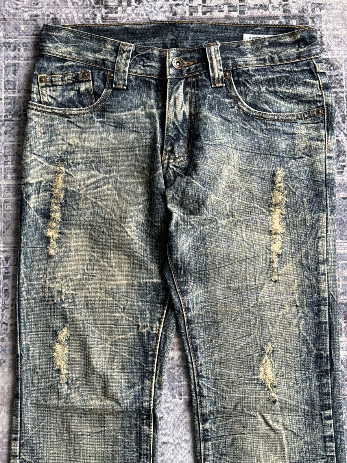 semanticdesign Y2K Vintage Semantic design Punk Flared Denim / ifsixwasnine Size US 29 - 3 Thumbnail