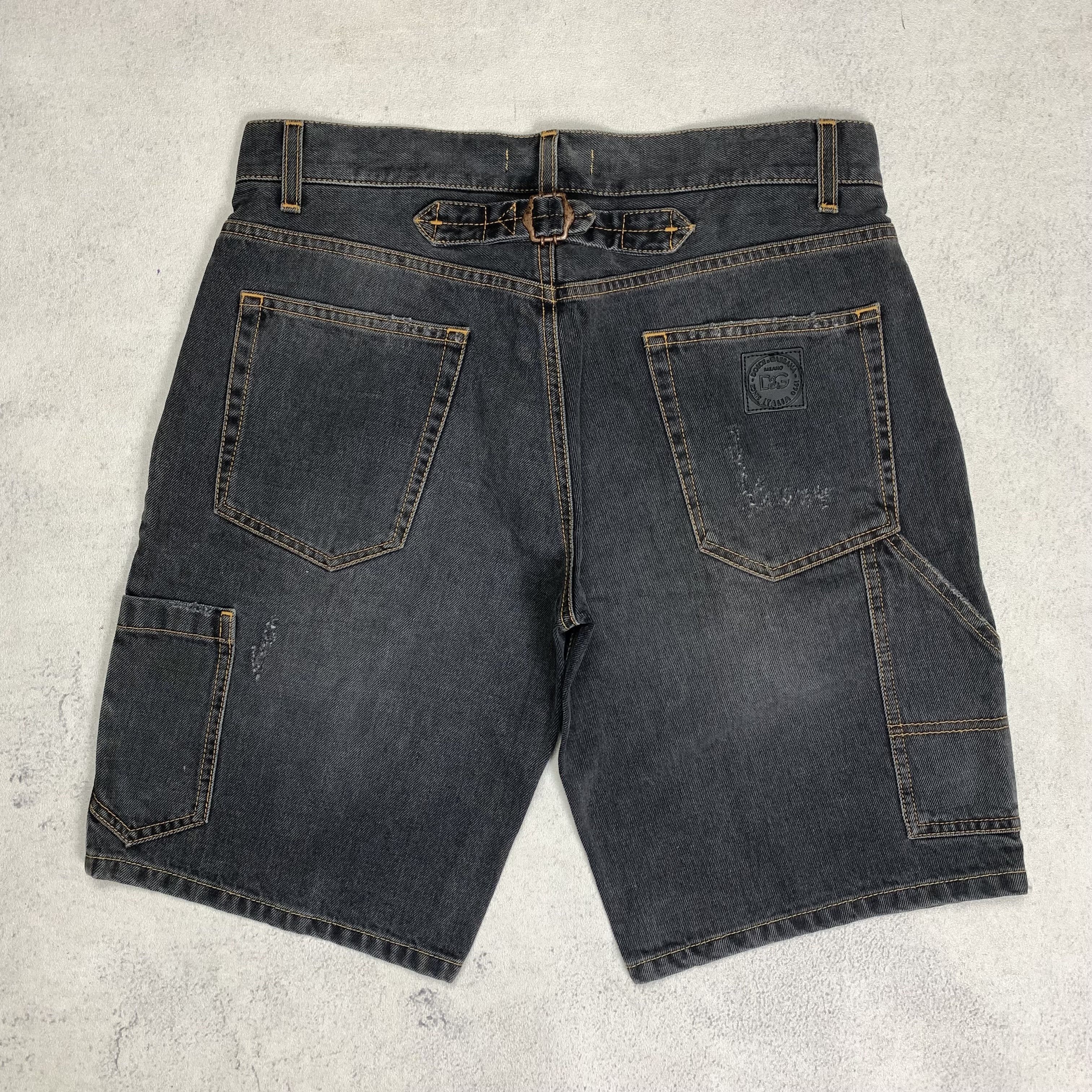 Dolce & Gabbana Dolce & Gabbana Distressed Multi Pocket Short Denim Pants Size US 32 / EU 48 - 2 Thumbnail