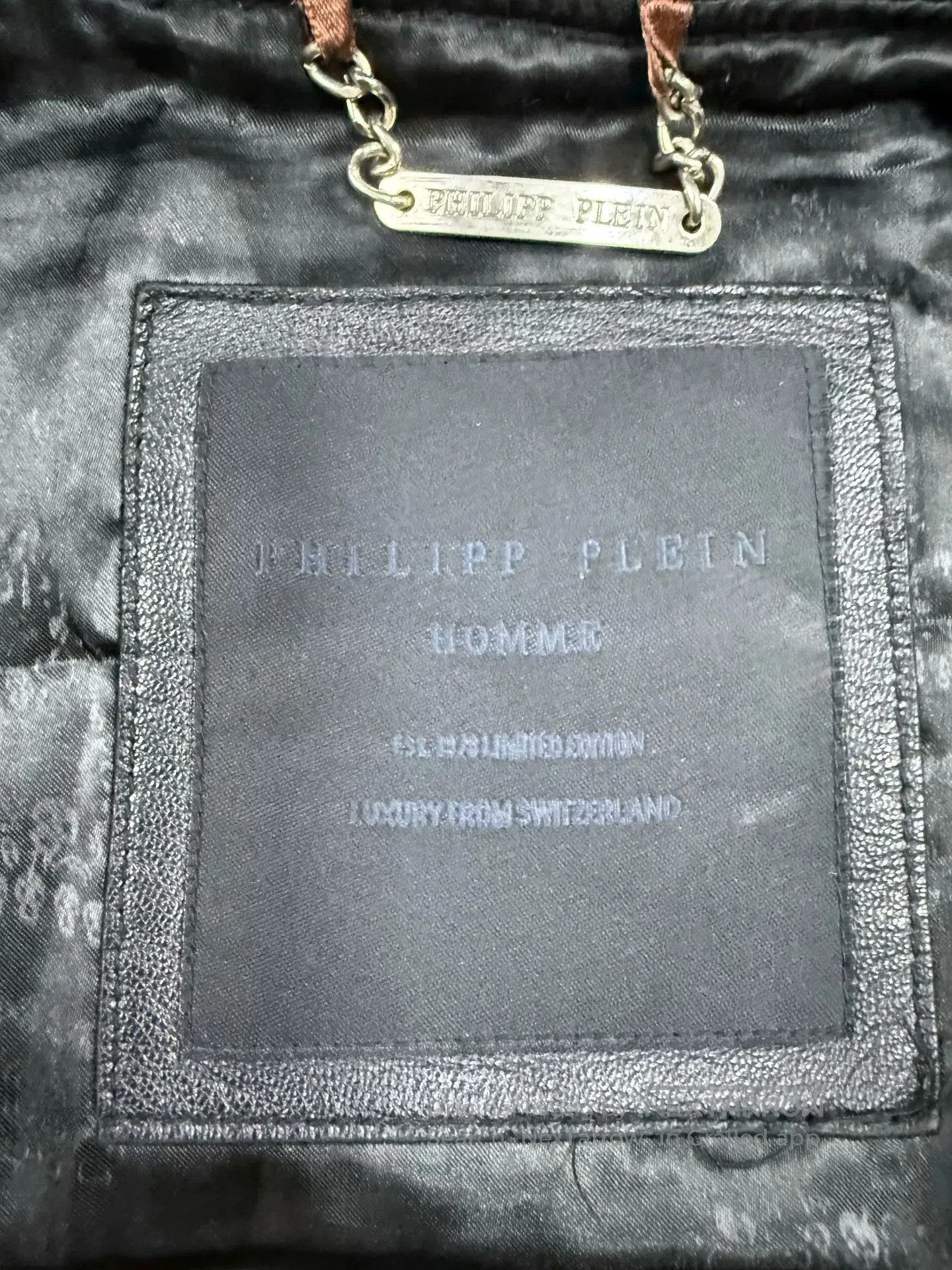 Philipp Plein Philipp Plein Men's Leather Baseball Jacket. Size US XL / EU 56 / 4 - 4 Thumbnail