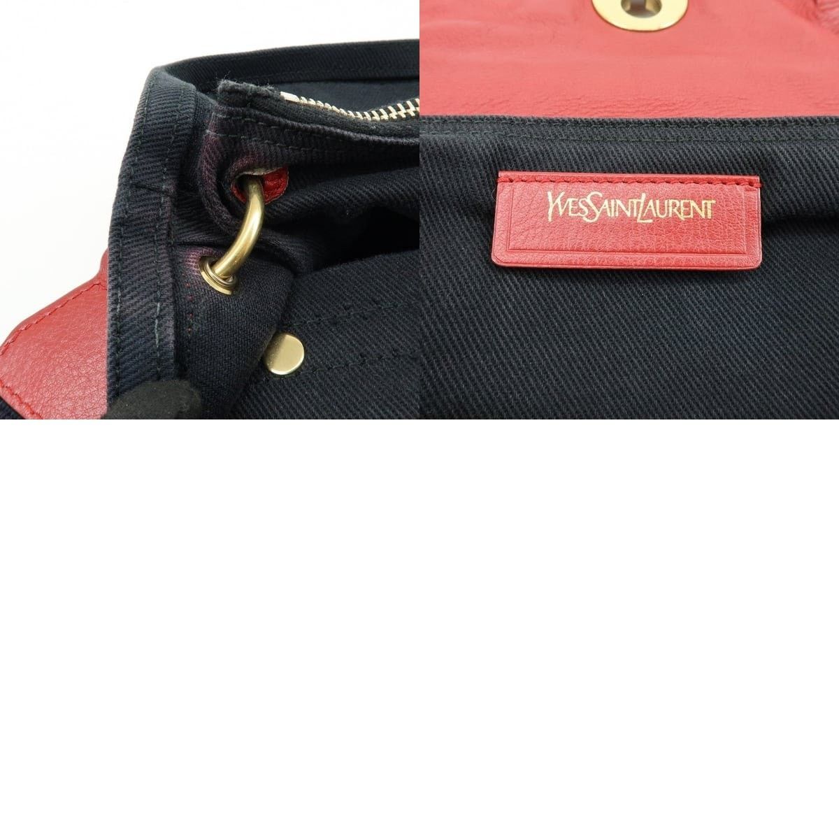 Saint Laurent Paris Saint Laurent Muse Two Leather Shoulder Bag Red Size ONE SIZE - 8 Thumbnail