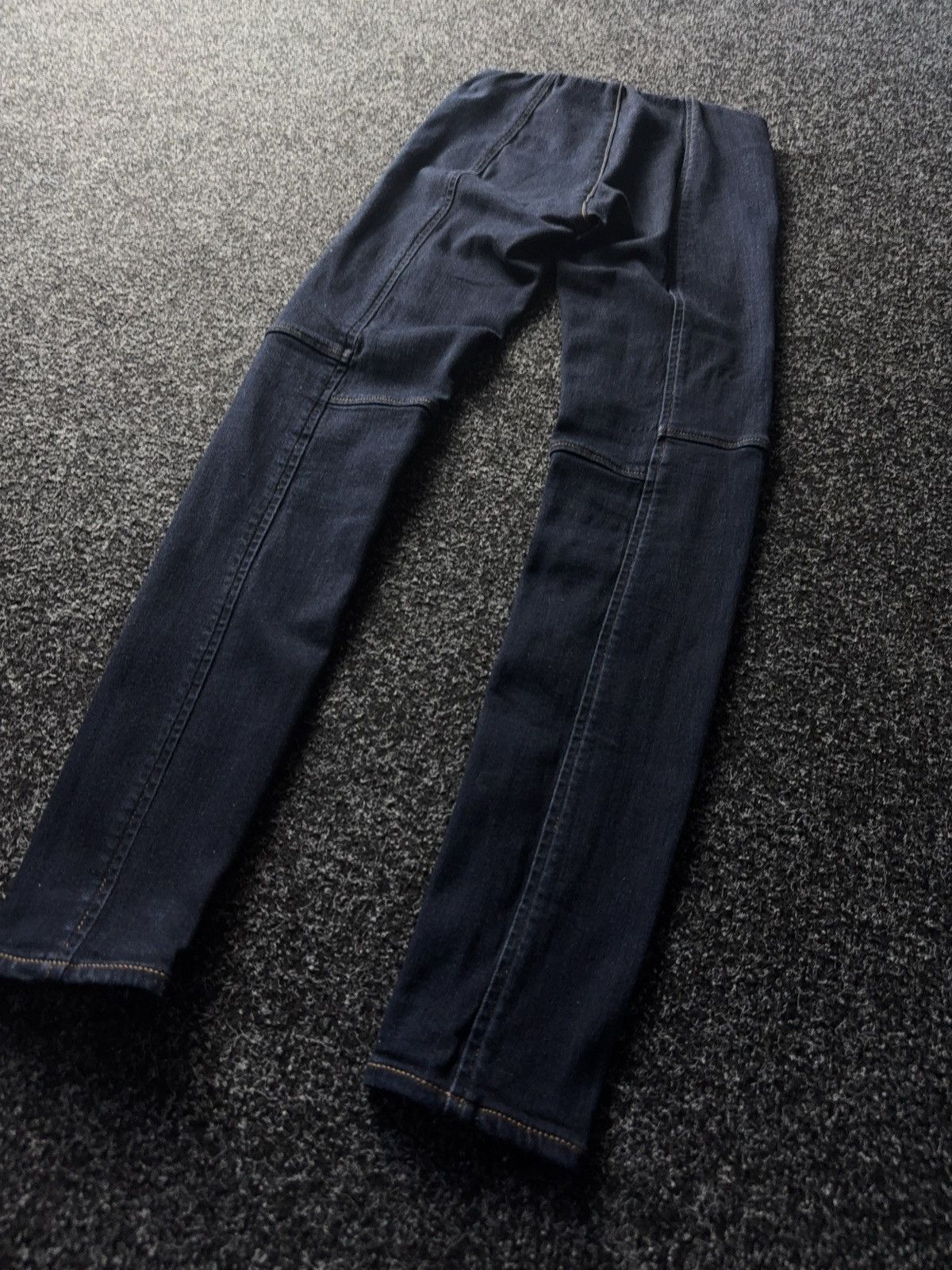 Polo Ralph Lauren × Vintage Ralph Lauren Moto Panel Leggings Jeans Stretch Zip Hem Size 27" / US 4 / IT 40 - 10 Thumbnail