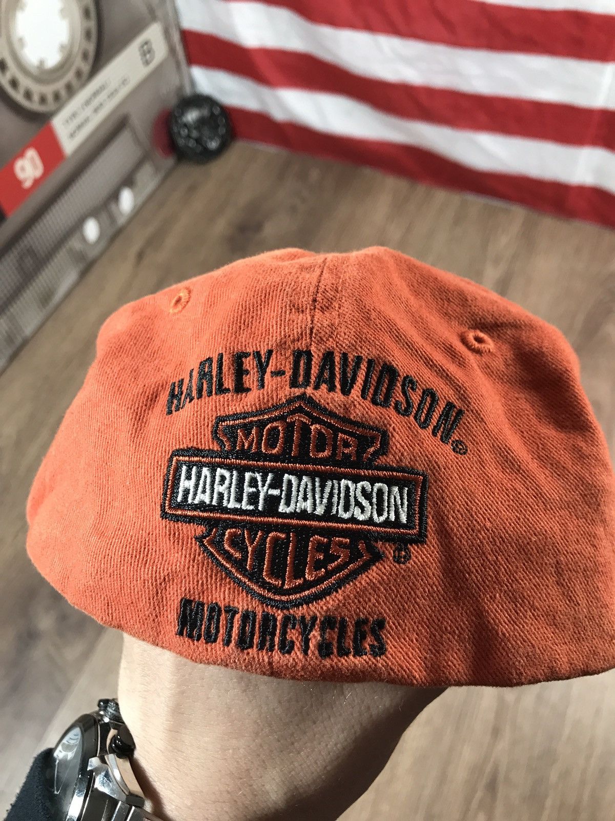 Harley Davidson × Vintage Vintage Harley Davidson Motor Cycles Cap Size M Size ONE SIZE - 6 Thumbnail