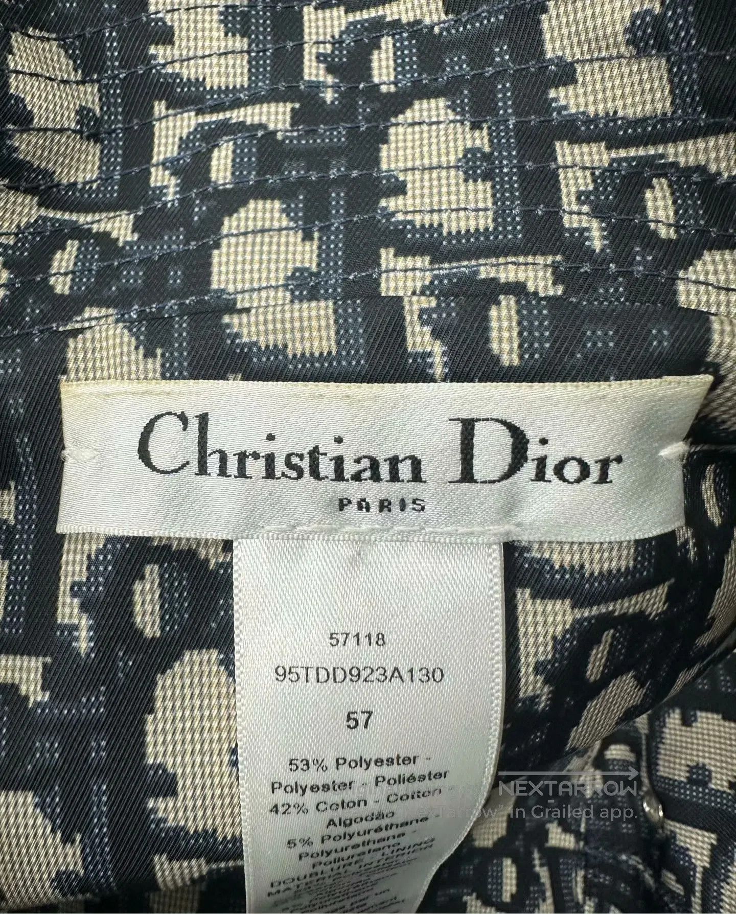 Dior Dior size 57 Double-Sided Monogrammed Old Logo Fisherman's Size ONE SIZE - 8 Thumbnail