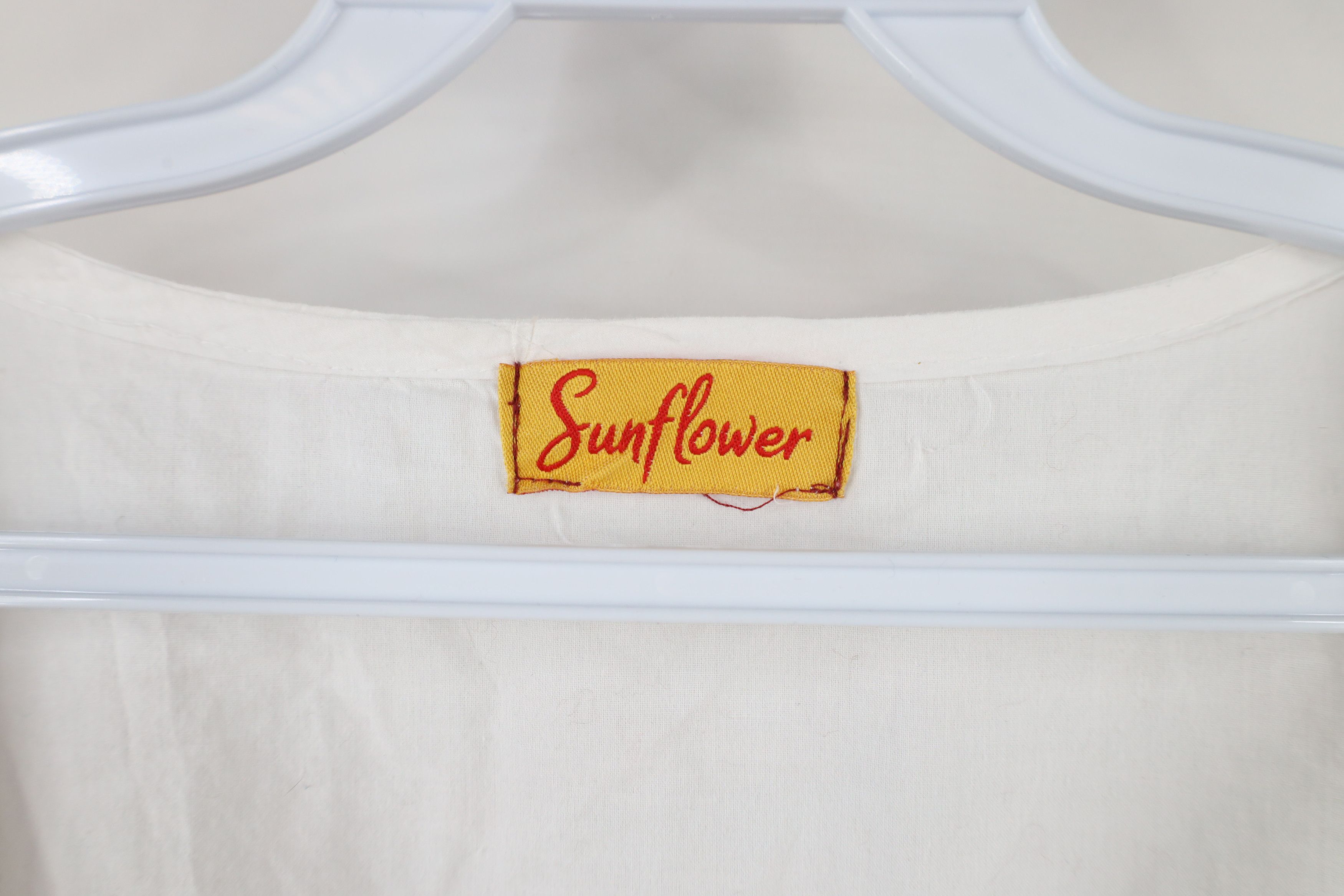 Vintage Vintage 90s Boho Chic Embroidered Blouse Top Hippy White Size XXL / US 16-18 / IT 52-54 - 4 Thumbnail