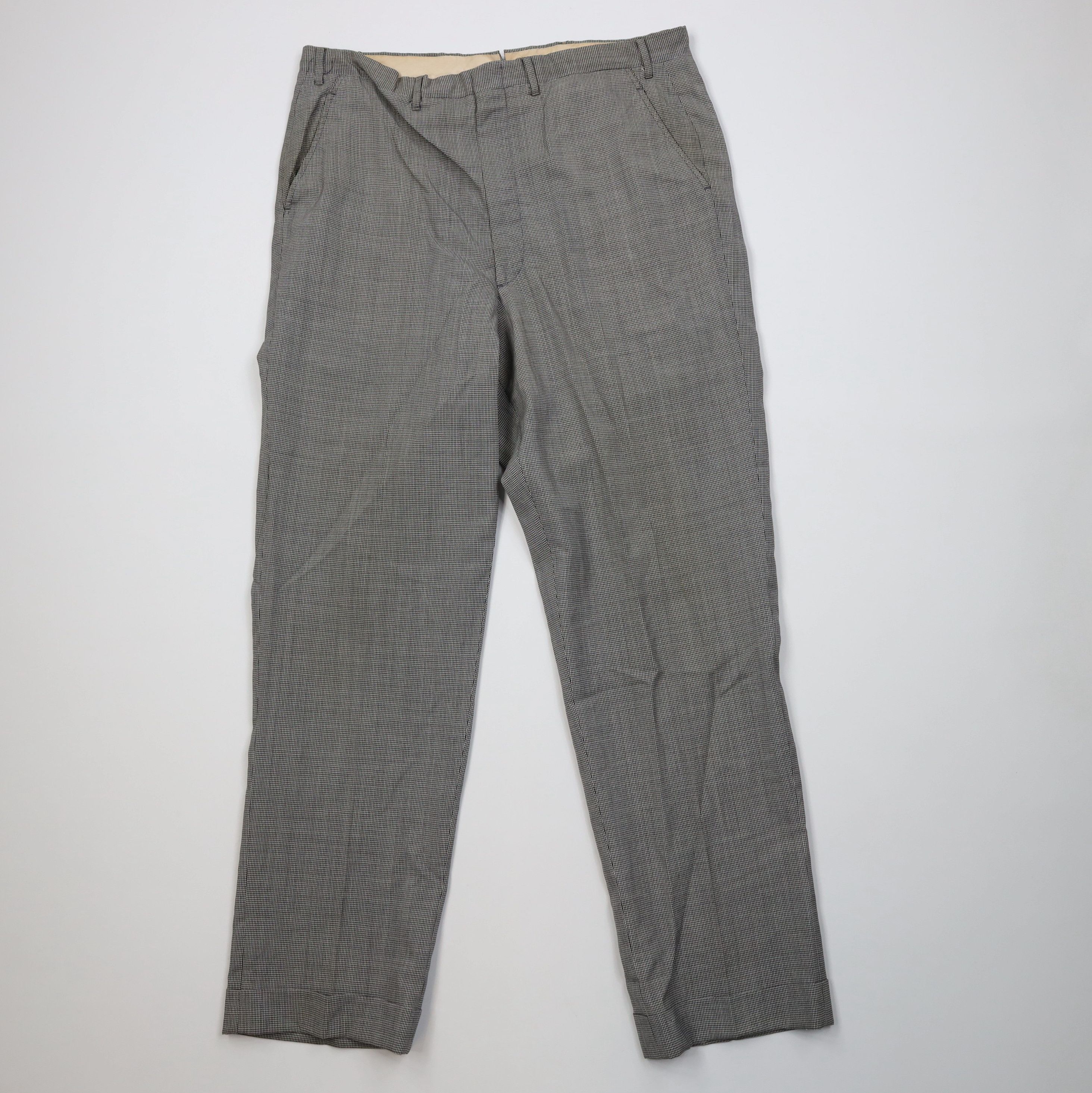 Vintage Vintage 50s Streetwear Wool Houndstooth Chino Pants USA Size US 36 / EU 52 - 1 Thumbnail