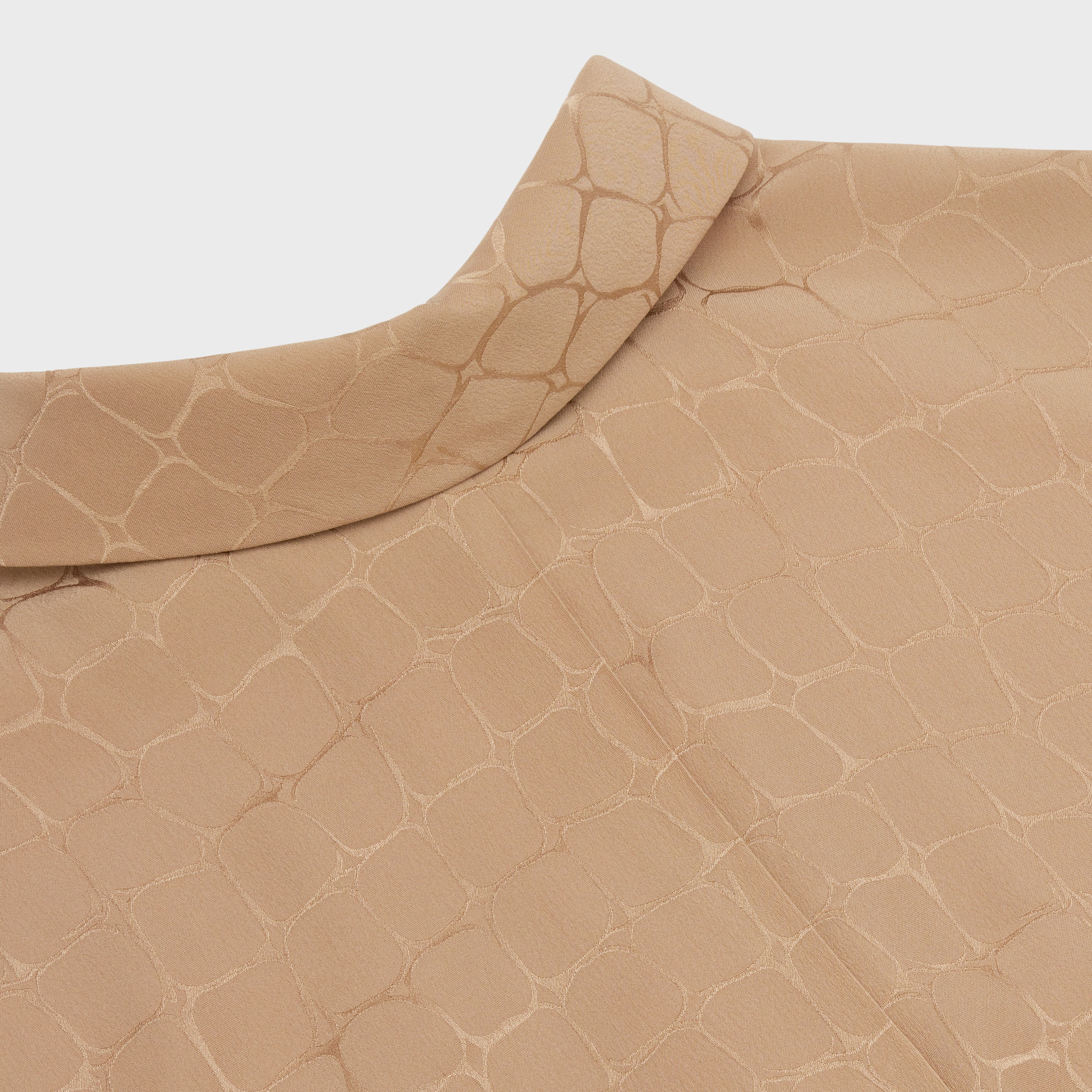 Celine o1y0725 Silk Midi Dress in Sand Size S / US 4 / IT 40 - 3 Thumbnail