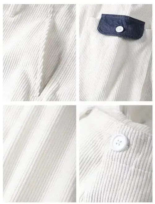 Other 20SS Indigo Union Japan White Corduroy Patchwork Shorts Size US 32 / EU 48 - 3 Thumbnail