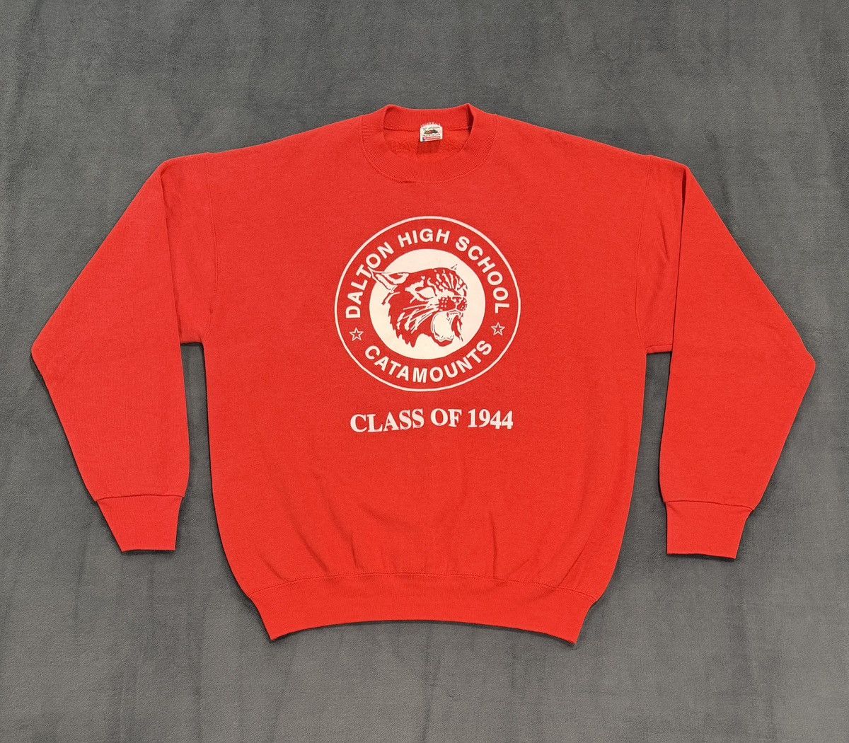 Fruit Of The Loom Vintage 90s Dalton High School Catamounts Class Of 1944 USA Size US XL / EU 56 / 4 - 4 Thumbnail