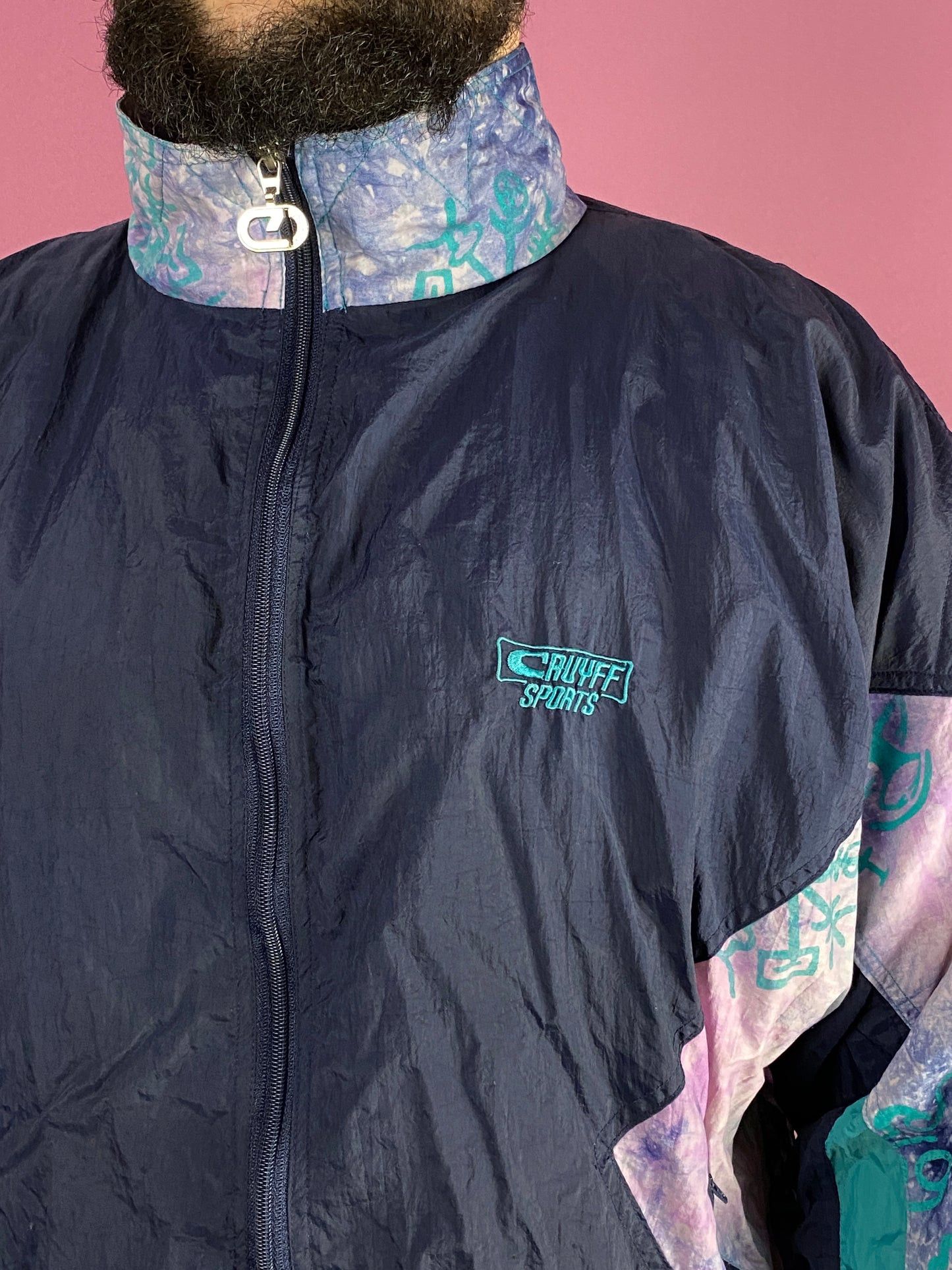 Vintage 90s Cruyff Sports Vintage Men's Windbreaker Jacket - XL Size US XL / EU 56 / 4 - 4 Thumbnail