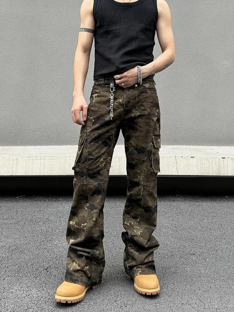 Japanese Brand × Jean Camo Cargo Graphic Pants Size US 32 / EU 48 - 3 Thumbnail