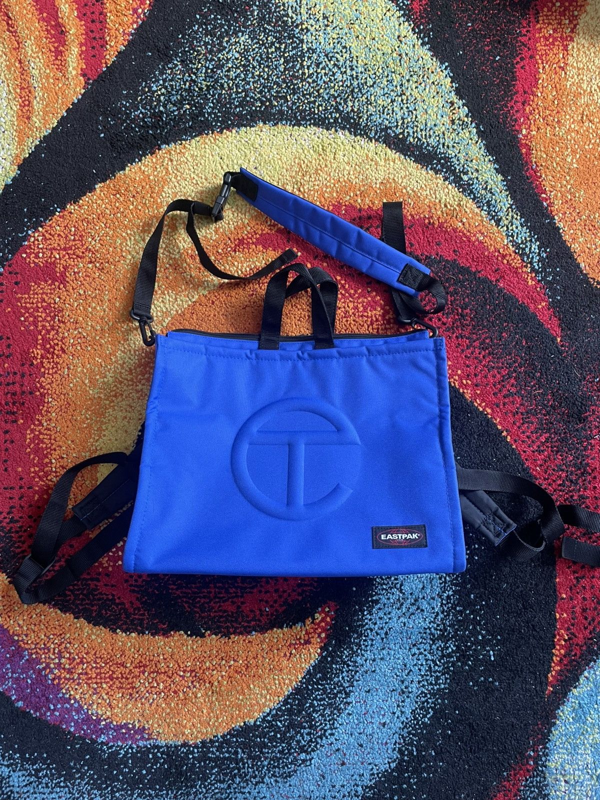 Telfar Eastpak Medium Blue Shopper Bag
