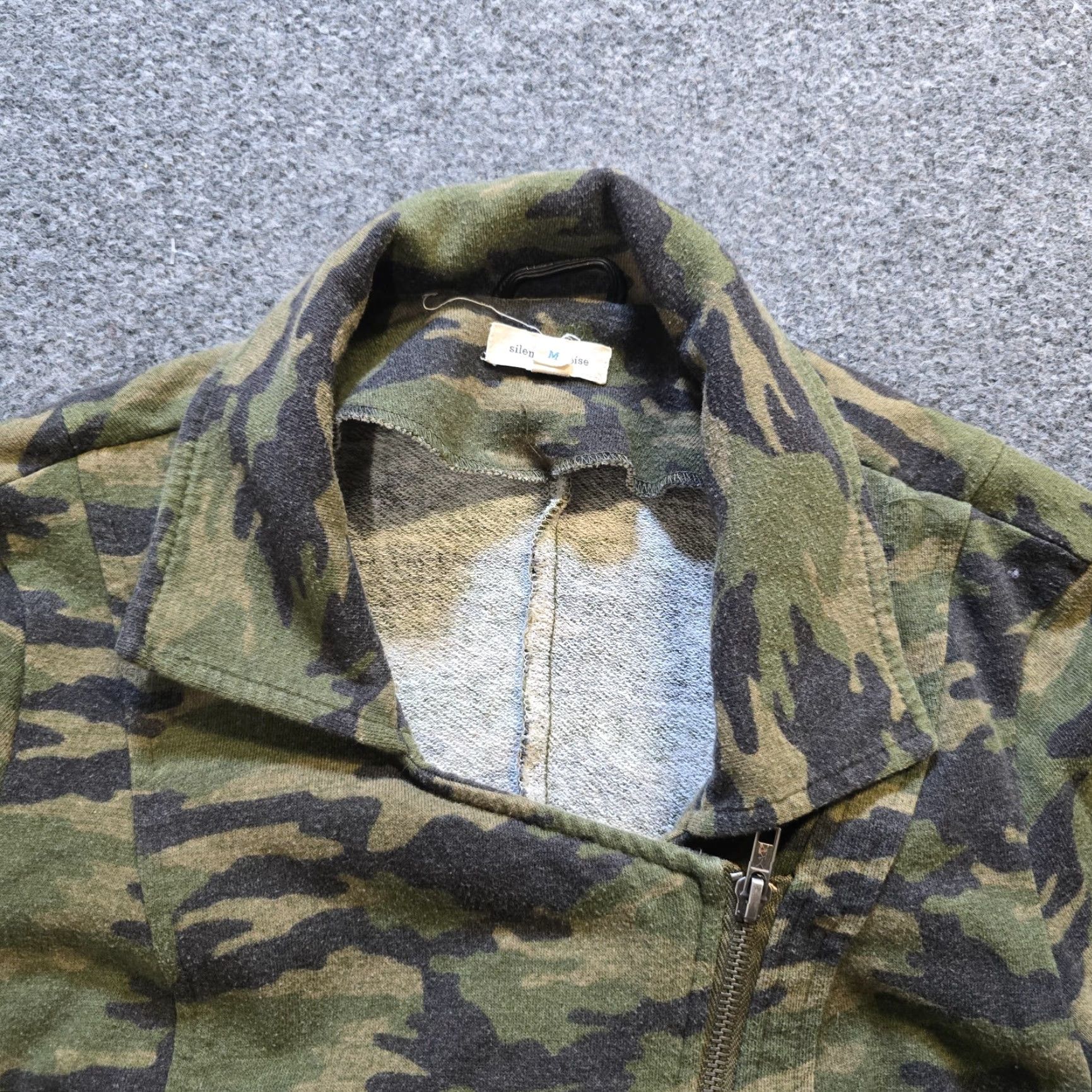 Vintage Silence + Noise Jacket Womens Size M Green Camo Full Zip Fitted Anthropologie Size M / US 6-8 / IT 42-44 - 2 Thumbnail