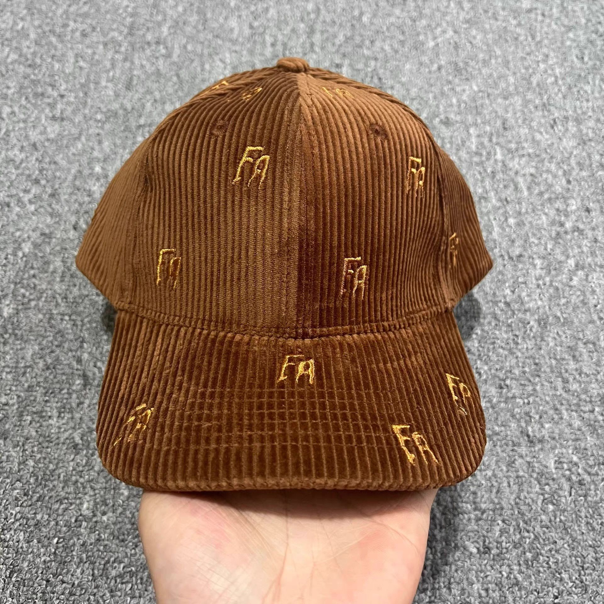 Fucking Awesome FuckingAwesomeEmbroideredCorduroyCurvedBrim Baseball Cap Q7 Size ONE SIZE - 1 Thumbnail
