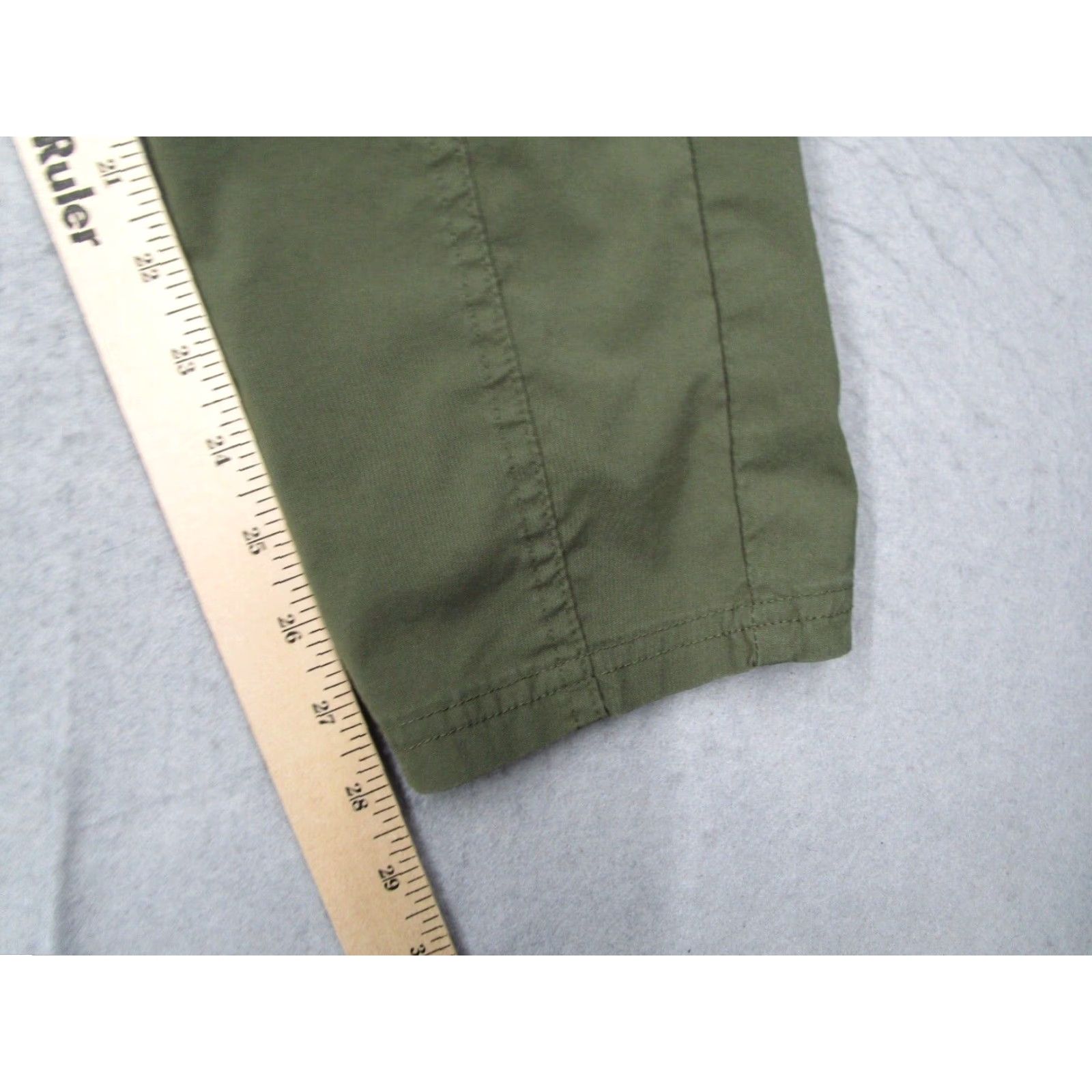Prana PrAna Women's Green Essex Organic Cotton Blend Hiking Workwear Pants 34x28 Size 36" / US 14 / IT 50 - 7 Thumbnail