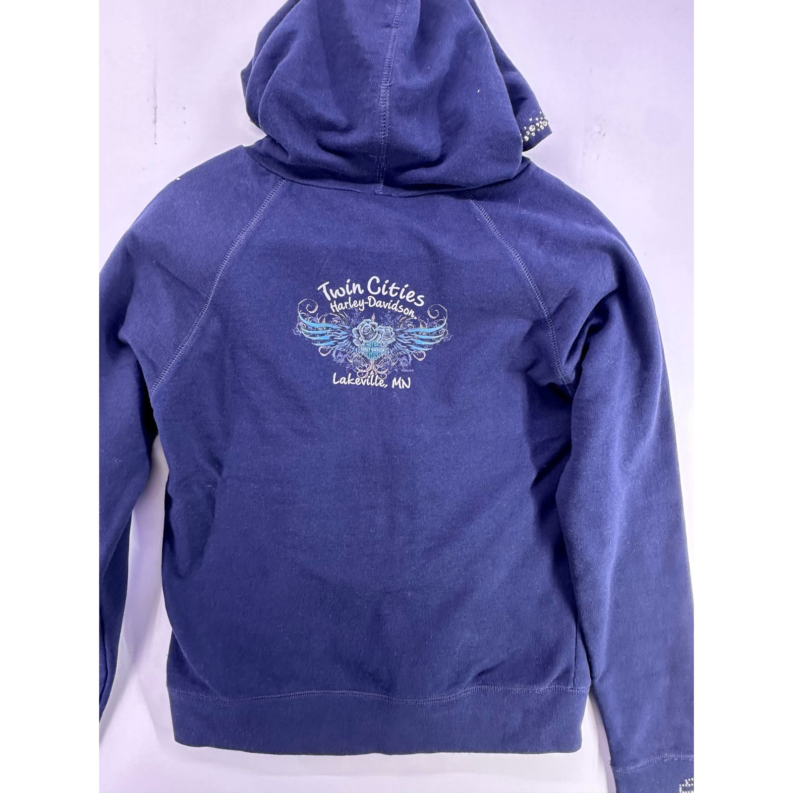 Harley Davidson Harley Davidson Twin Cities Lakeville Navy Zipup Hoodie 2012 Size M / US 6-8 / IT 42-44 - 11 Thumbnail