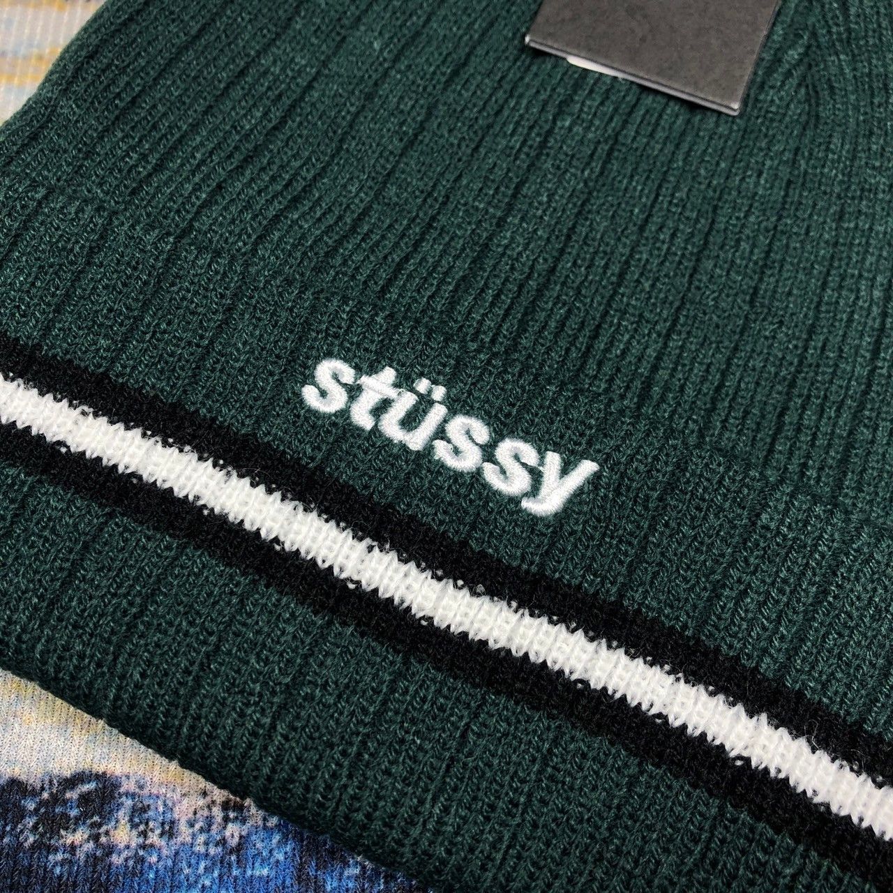 Stussy × Vintage Stussy Athletic Striped Cuff Beanie Size ONE SIZE - 3 Thumbnail
