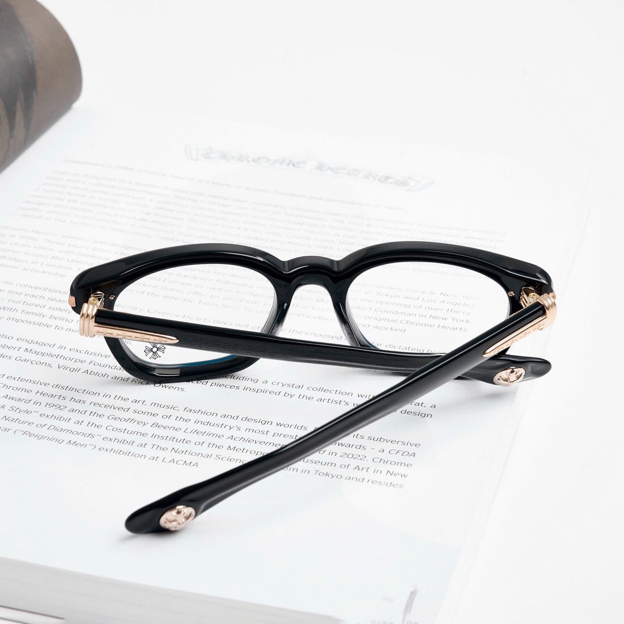 Chrome Hearts CHROME HEARTS DRIPPIN BLACK/18KGP GLASSES Size ONE SIZE - 7 Thumbnail