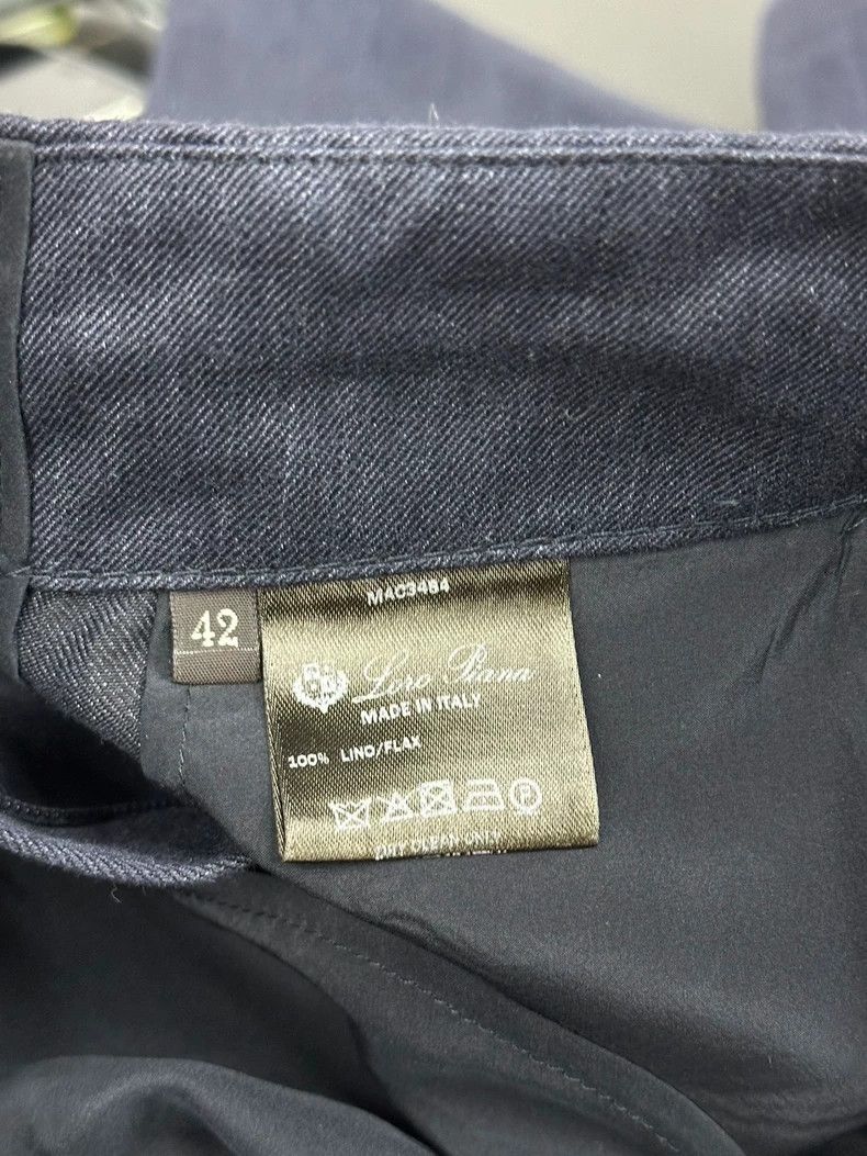 Loro Piana LORO PIANA A linen tie cord trousers Size 27" / US 4 / IT 40 - 5 Thumbnail