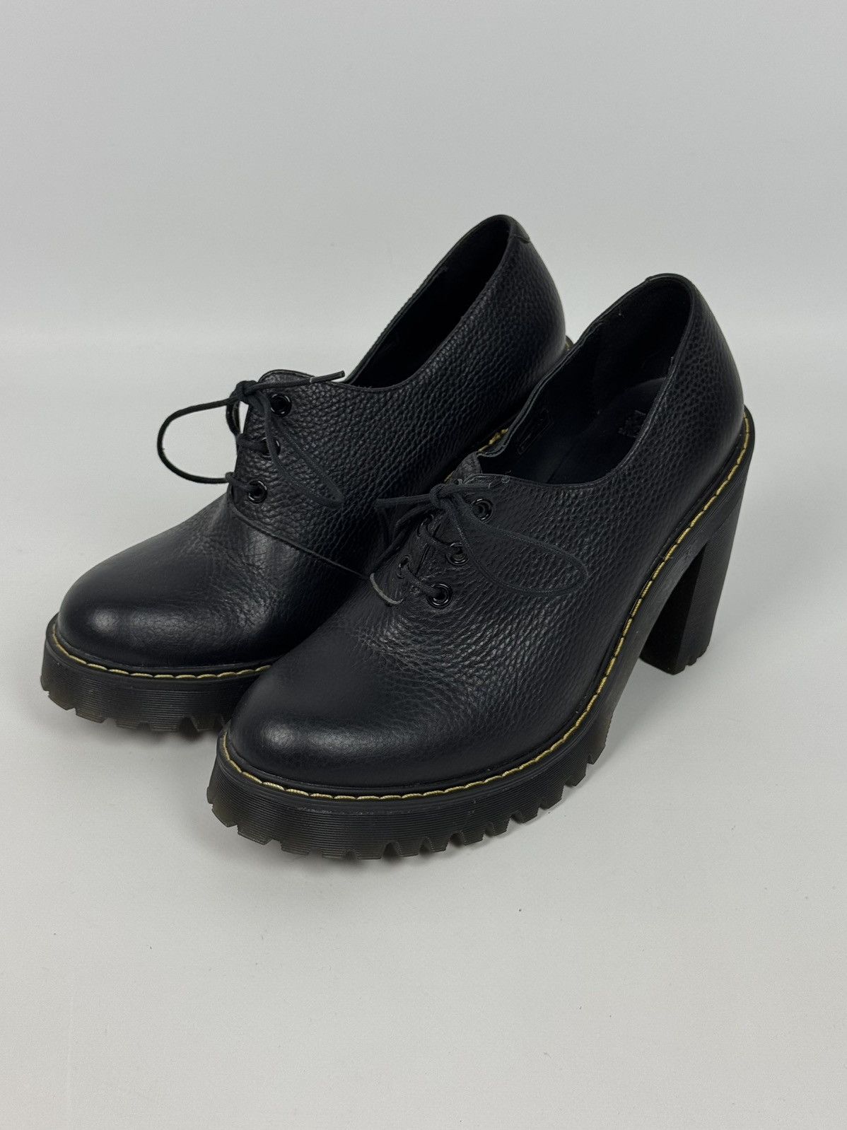 Dr. Martens Dr. Martens Salome II Leather Platforms Heels Shoes Size US 10 / IT 40 - 2 Thumbnail
