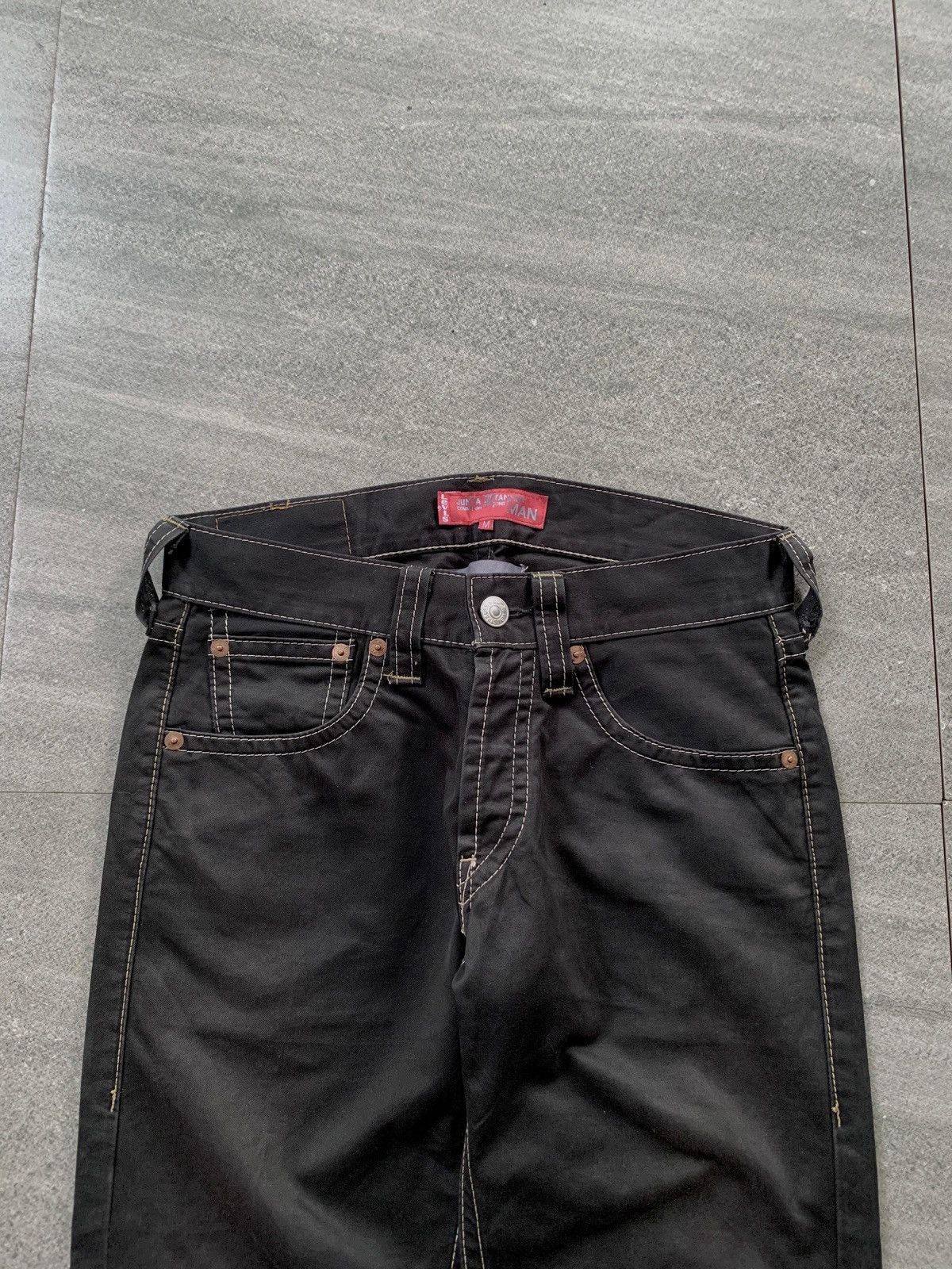 Junya Watanabe × Levi's FREE TAX! Contrast Stitching Straight Denim Jeans Size US 31 - 3 Thumbnail