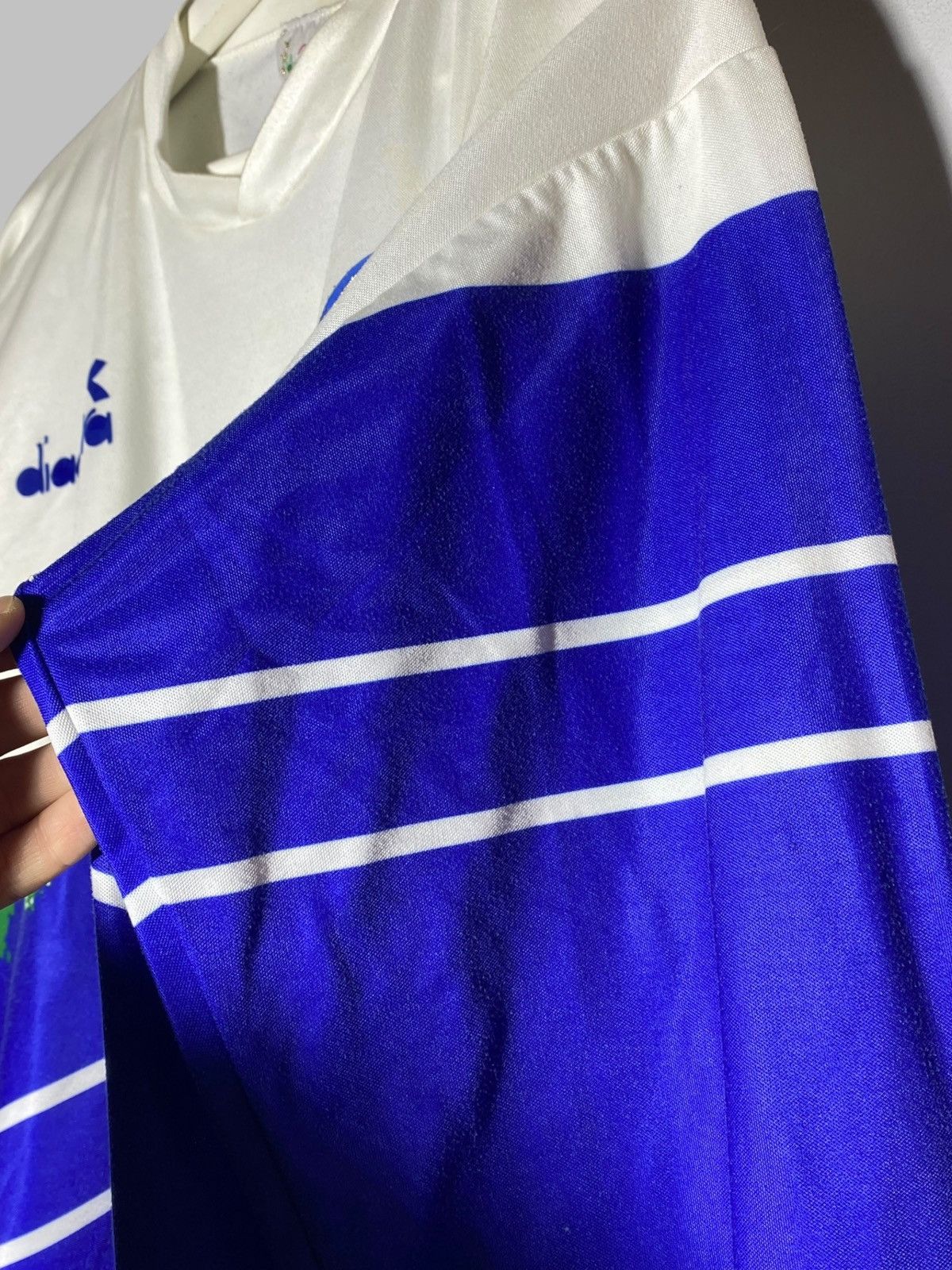 Diadora Italy Football Shirt Soccer Jersey 1990-92 Long Sleeve Size US L / EU 52-54 / 3 - 14 Thumbnail