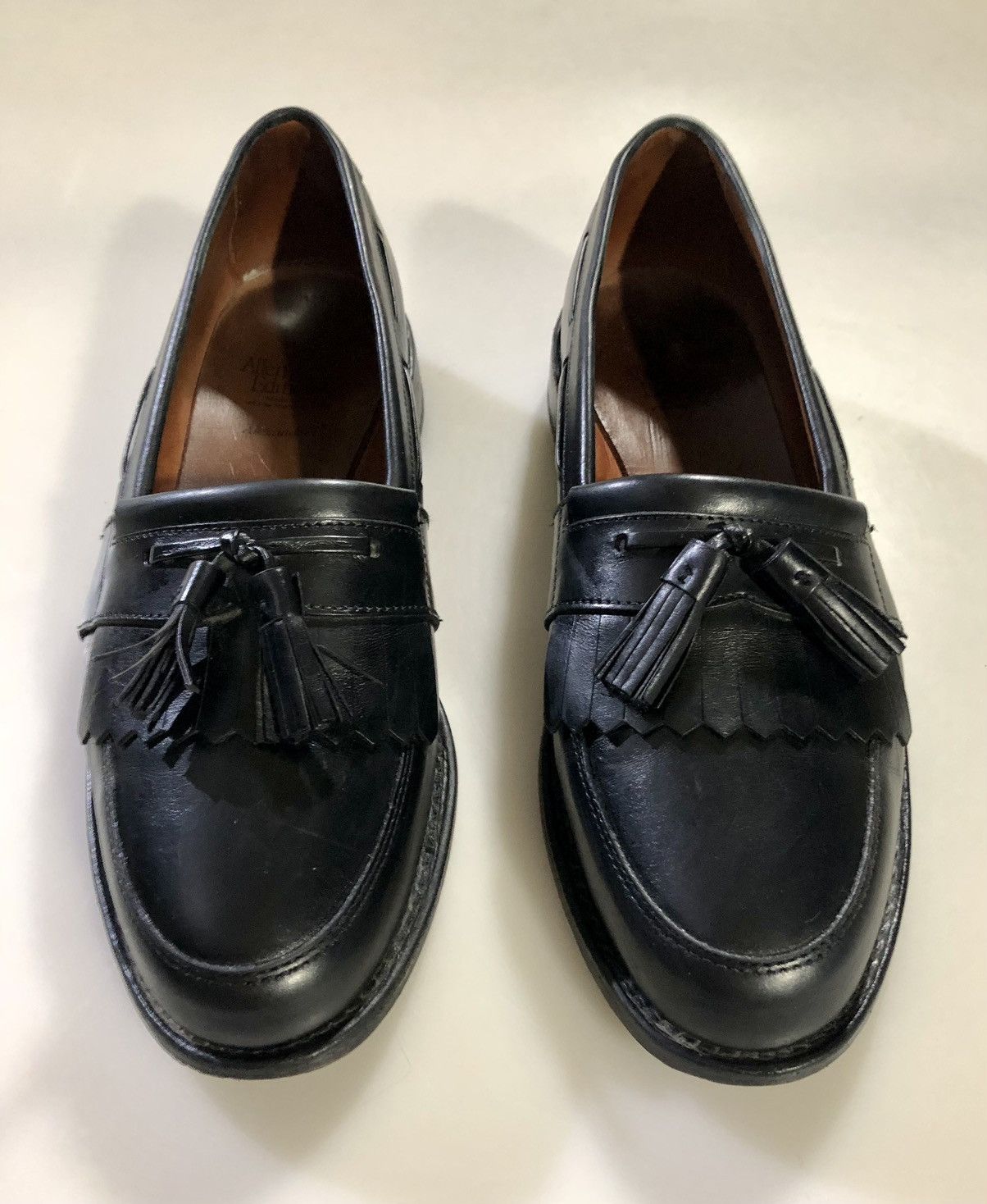 Allen Edmonds AE 🇺🇸 black leather Alexandria kilt tasseled vamp 11 D Size US 11 / EU 44 - 1 Thumbnail