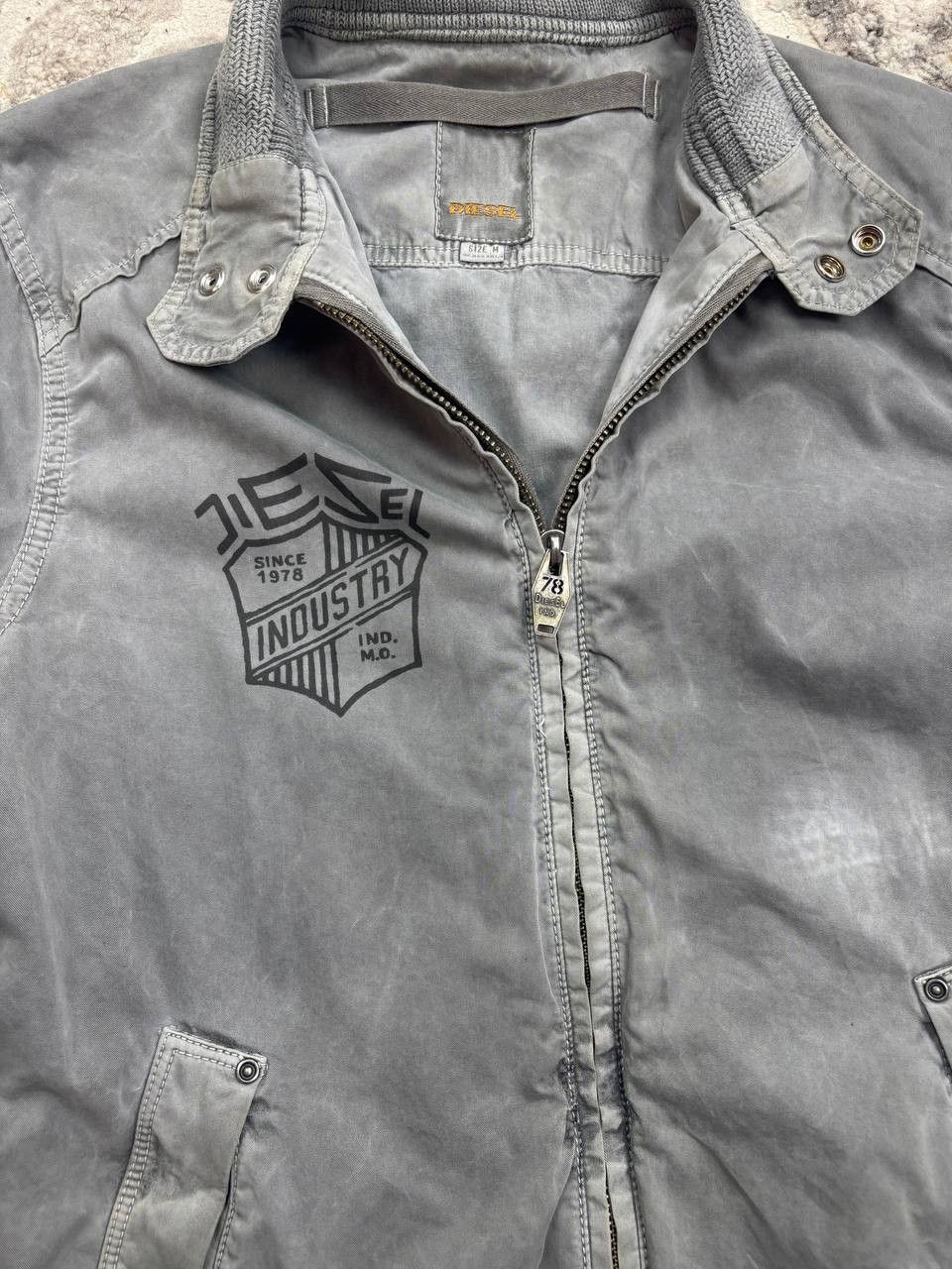 Diesel Diesel Distressed Grey Moto Jacket Size M Size US M / EU 48-50 / 2 - 4 Thumbnail