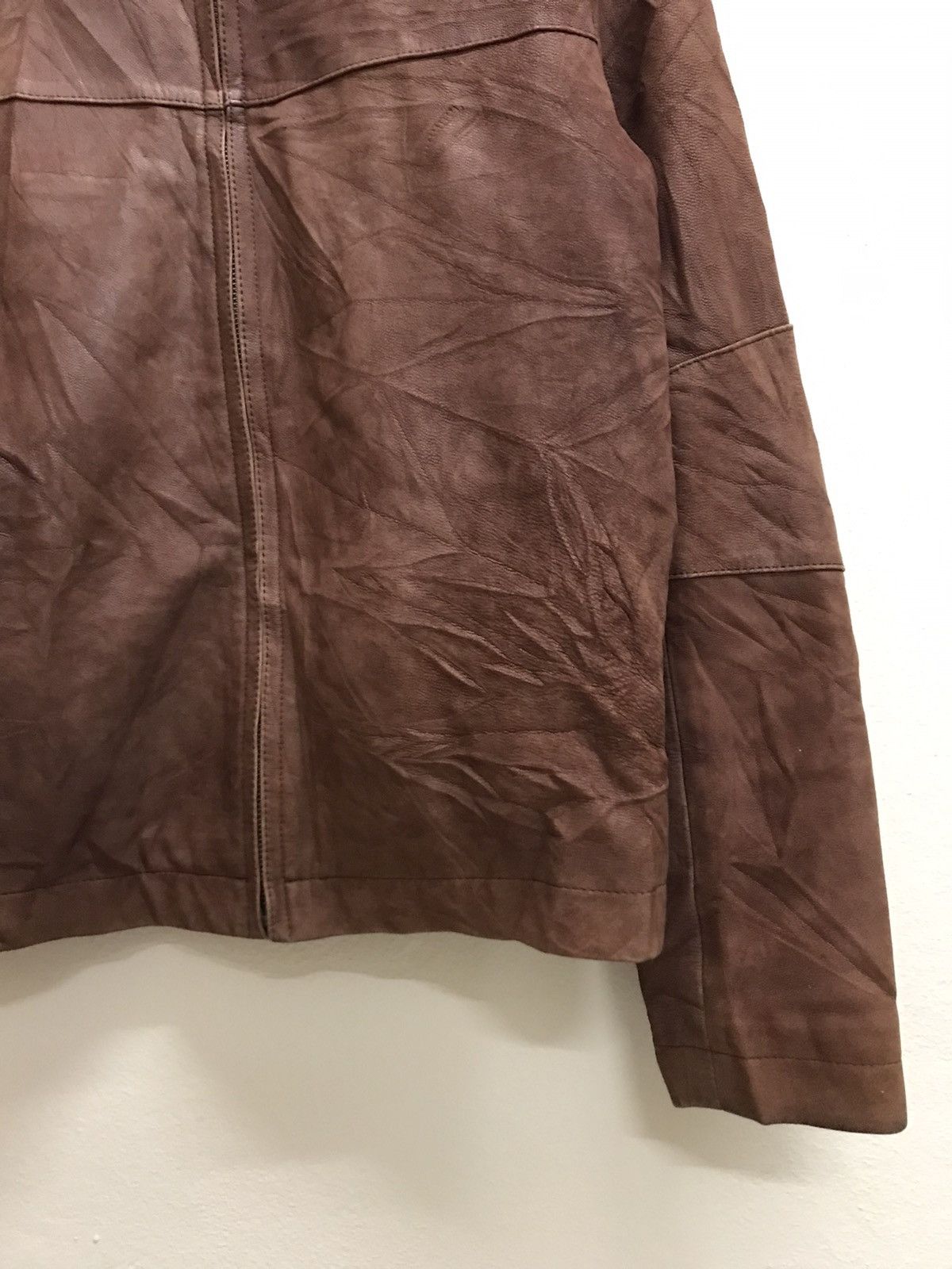 Yohji Yamamoto VINTAGE YOHJI YAMAMOTO D’URBAN A.A.R. BROWN LEATHER JACKET Size US S / EU 44-46 / 1 - 6 Thumbnail