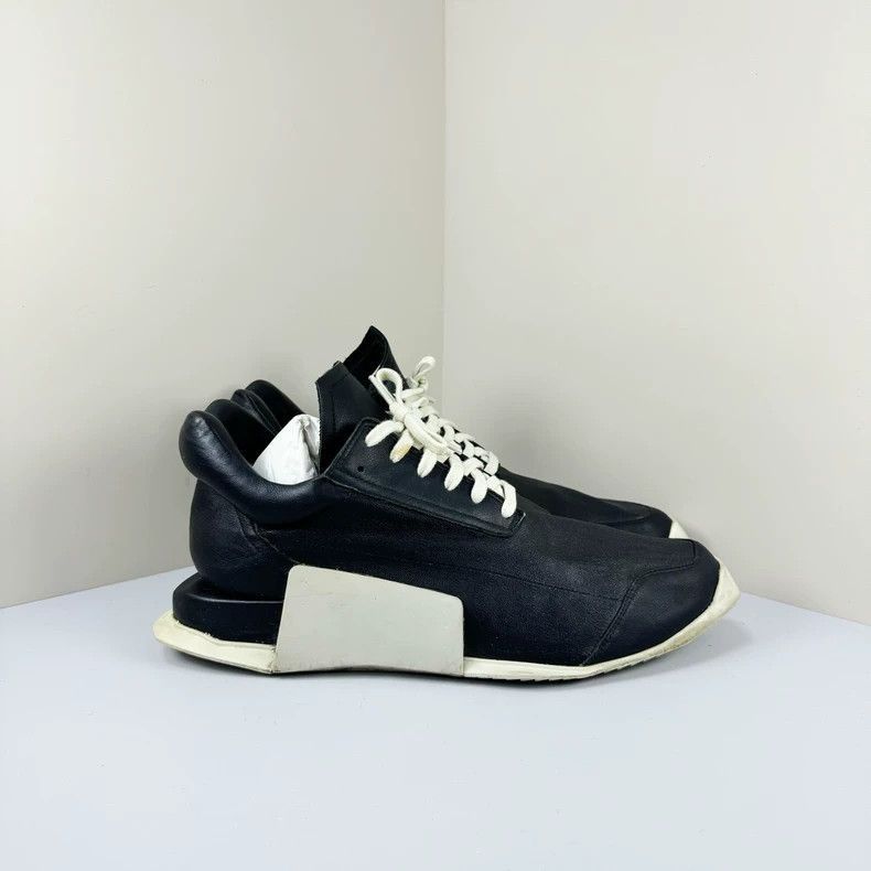 Rick Owens rick owens x adidas leather casual sneakers-2508 Size US 10.5 / EU 43-44 - 4 Thumbnail