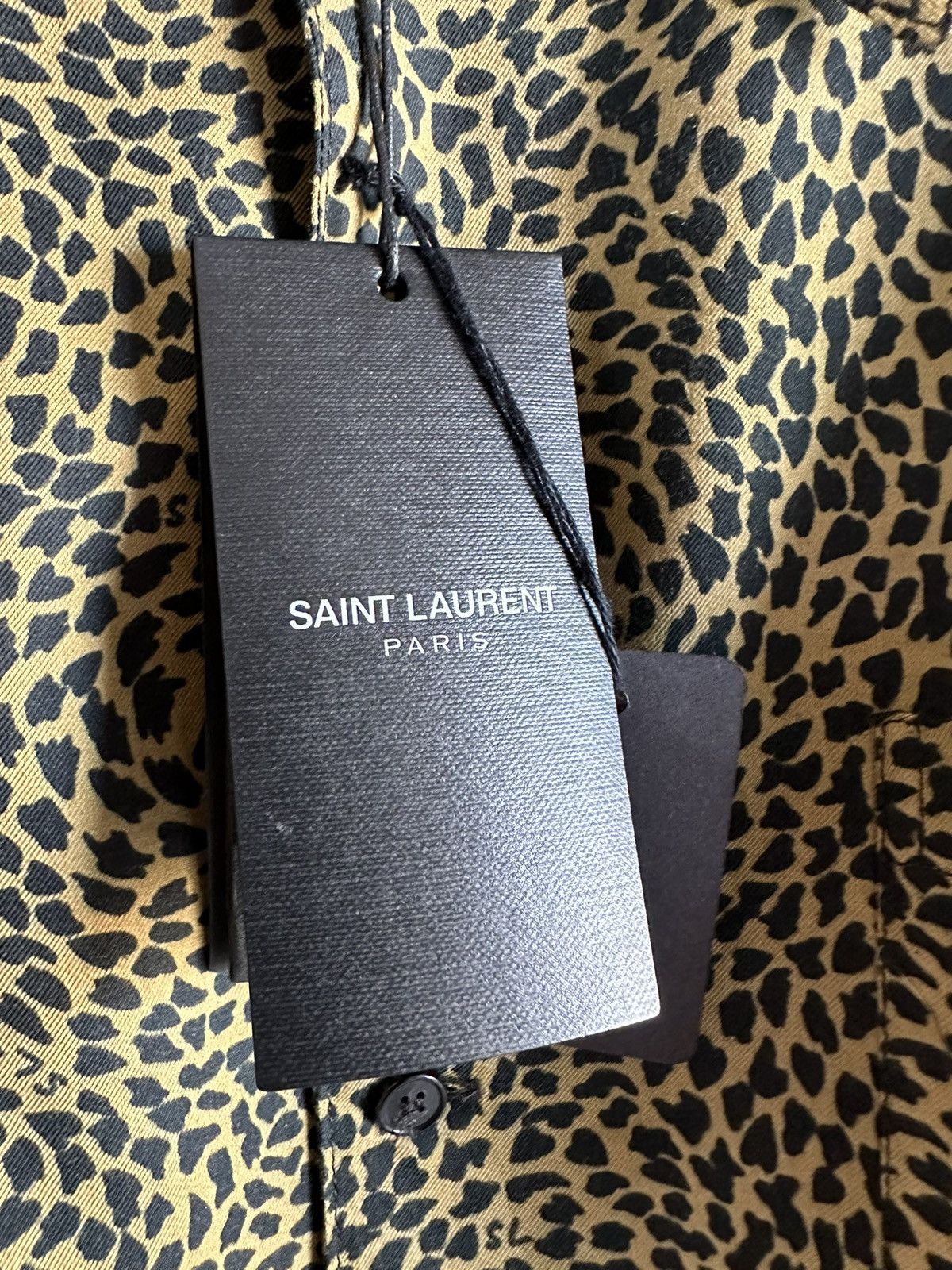 Saint Laurent Paris $1k 🤑 SS23 Saint Laurent logo leopard print shirt camp Size US L / EU 52-54 / 3 - 15 Thumbnail