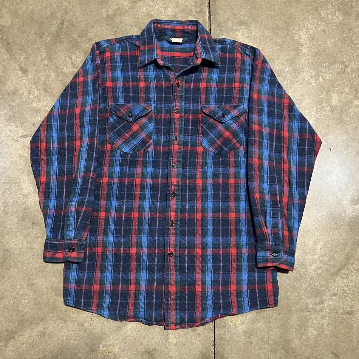 Oshkosh × Vintage Vintage OshKosh BGosh Plaid Flannel Button Up Shirt Western Size US L / EU 52-54 / 3 - 1 Thumbnail