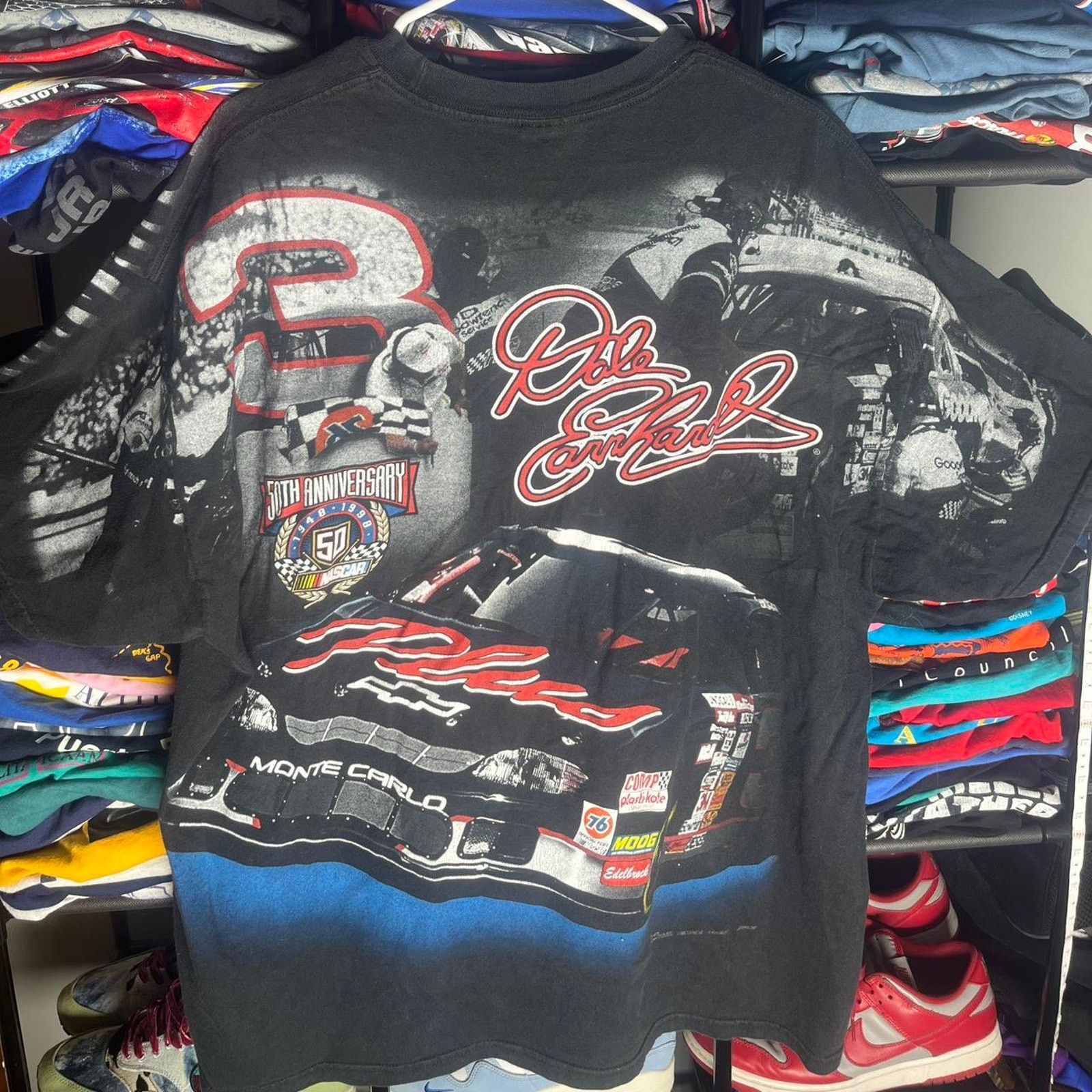 Chase Authentics VINTAGE DALE EARNHARDT AOP NASCAR SHIRT Size US XXL / EU 58 / 5 - 4 Thumbnail