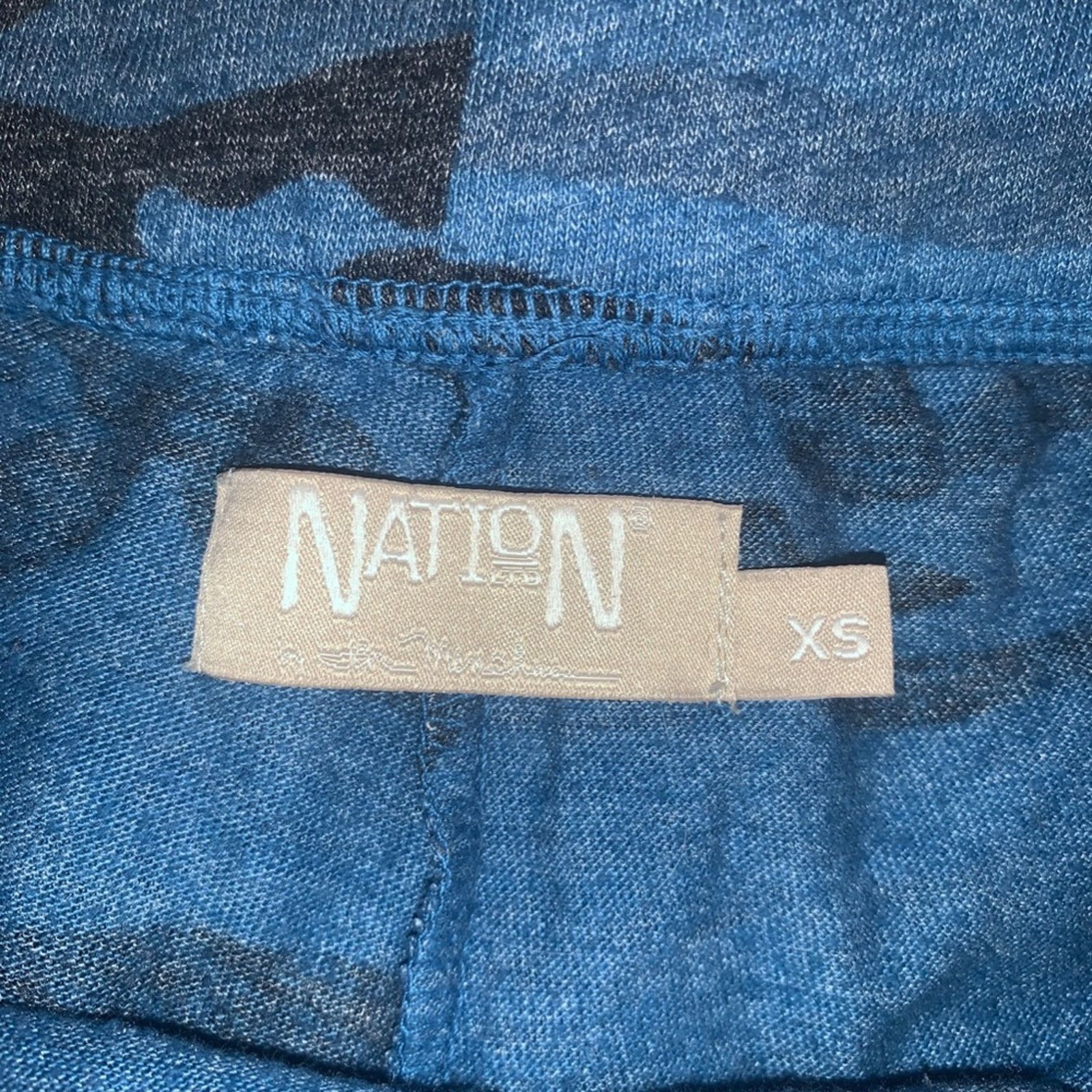 NATION LTD. REVOLVE CLOTHING BLUE CAMO CAMOUFLAGE SWEATPANTS
