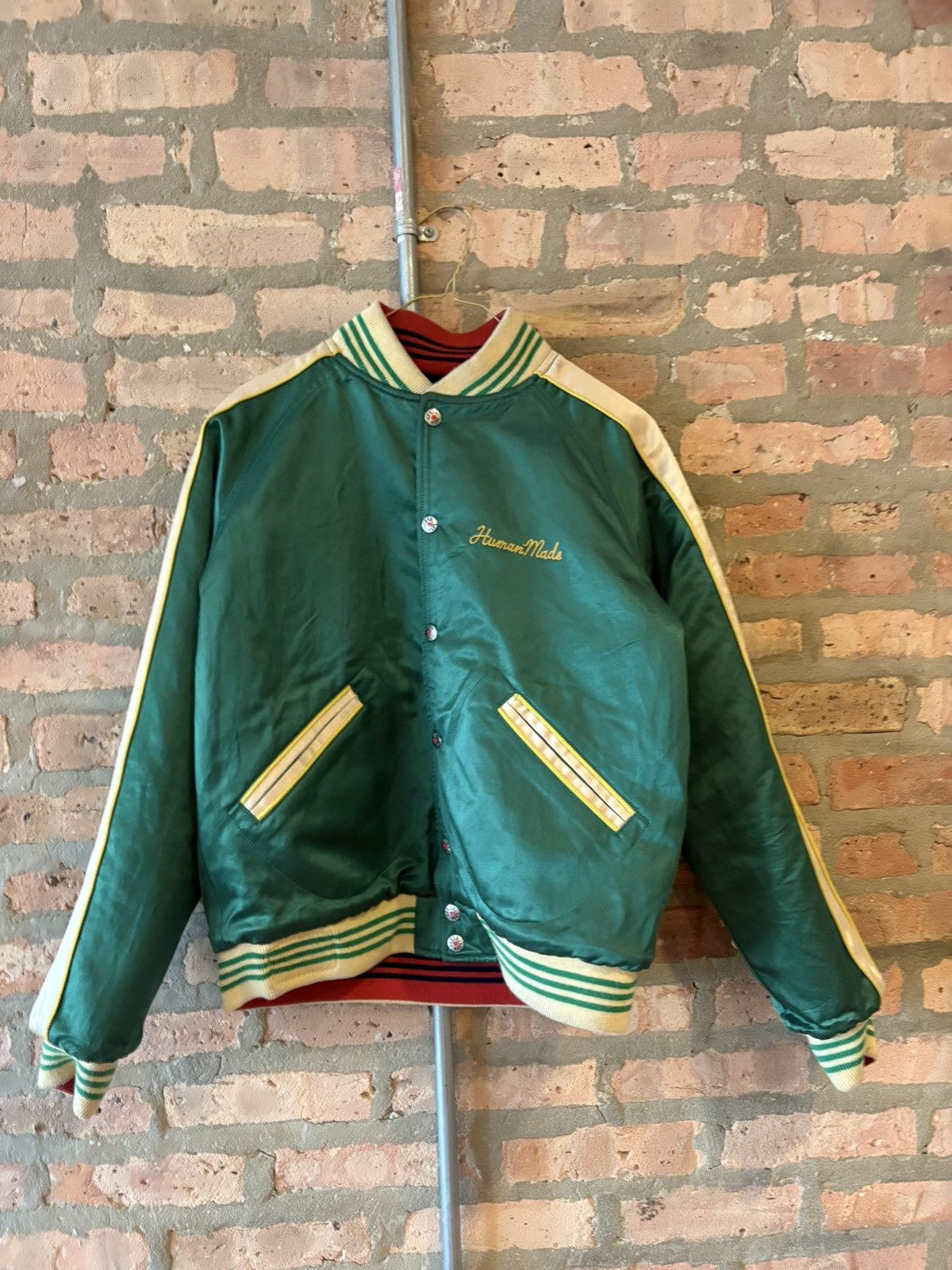 Human Made Human Made Wool Varsity Jacket Size US M / EU 48-50 / 2 - 2 Thumbnail
