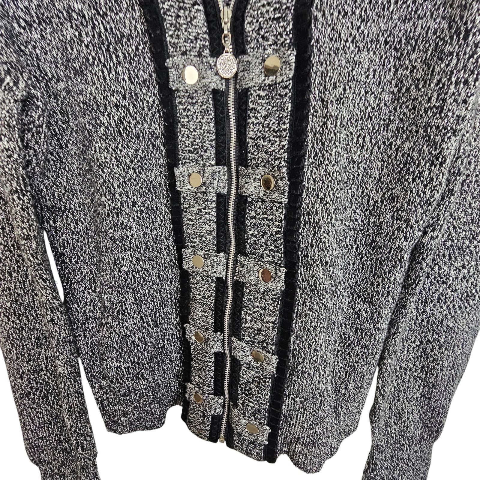 White House Black Market White House Black Market Womens Wool Zip Sweater Jacket M Size M / US 6-8 / IT 42-44 - 3 Thumbnail